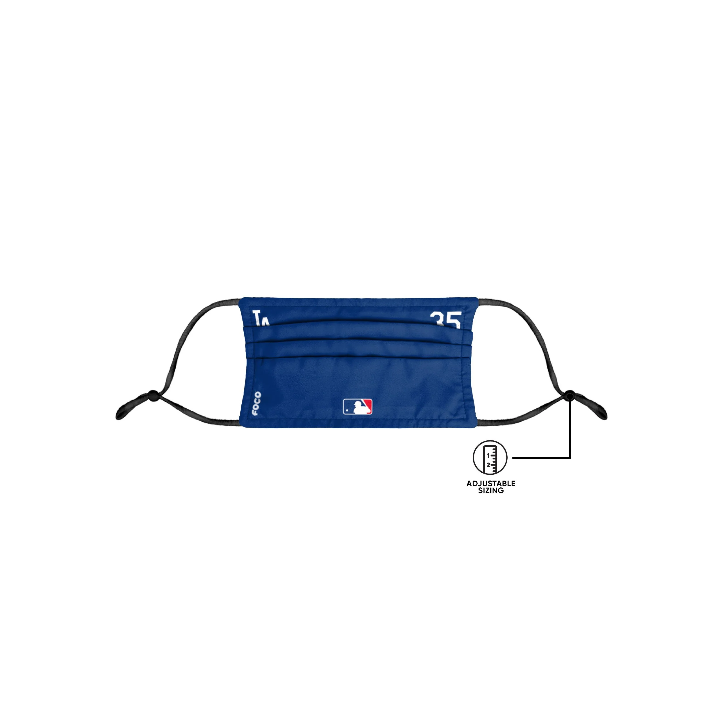Los Angeles Dodgers MLB Cody Bellinger On-Field Gameday Adjustable Face Cover - Image 6