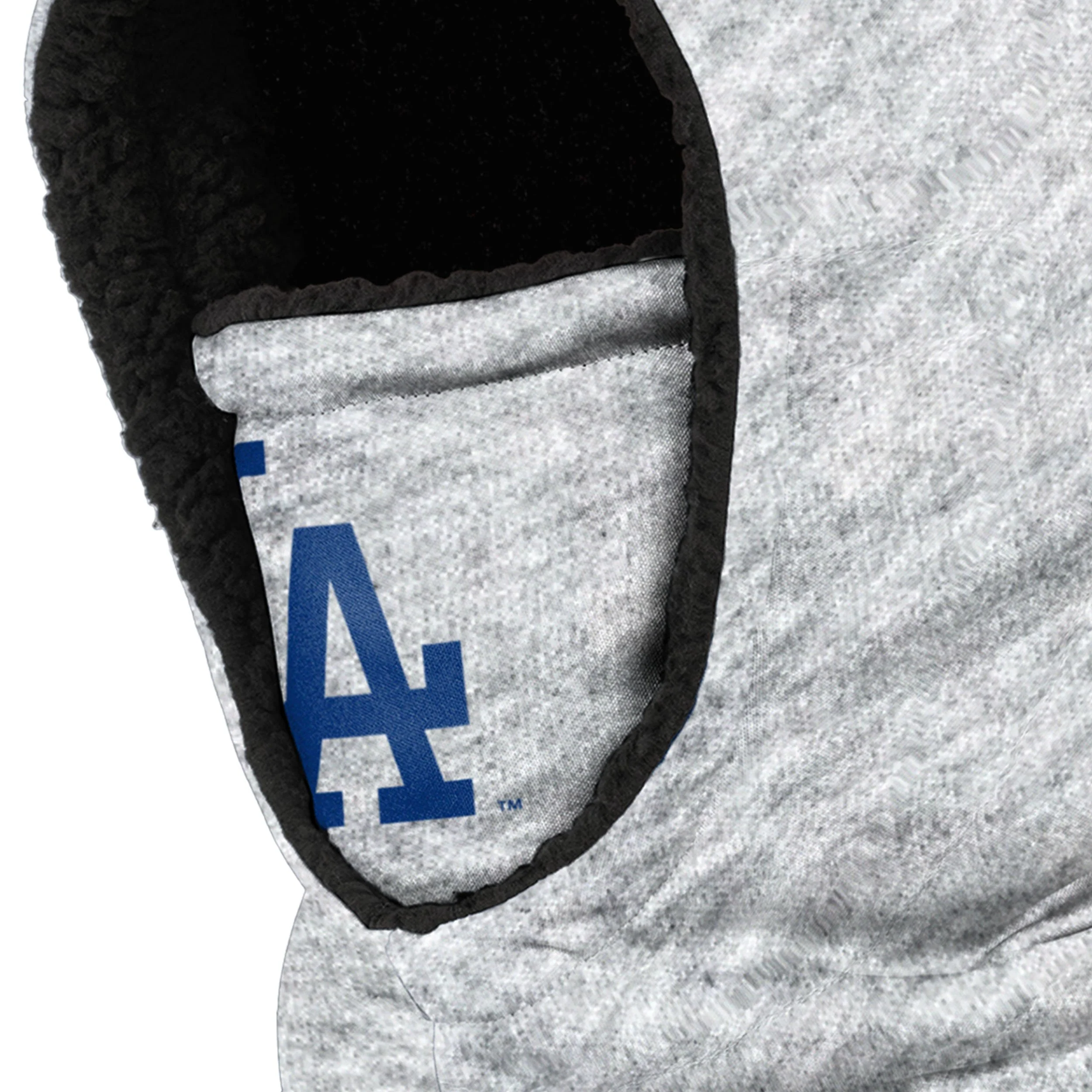 Los Angeles Dodgers MLB Heather Grey Big Logo Hooded Gaiter - Image 3