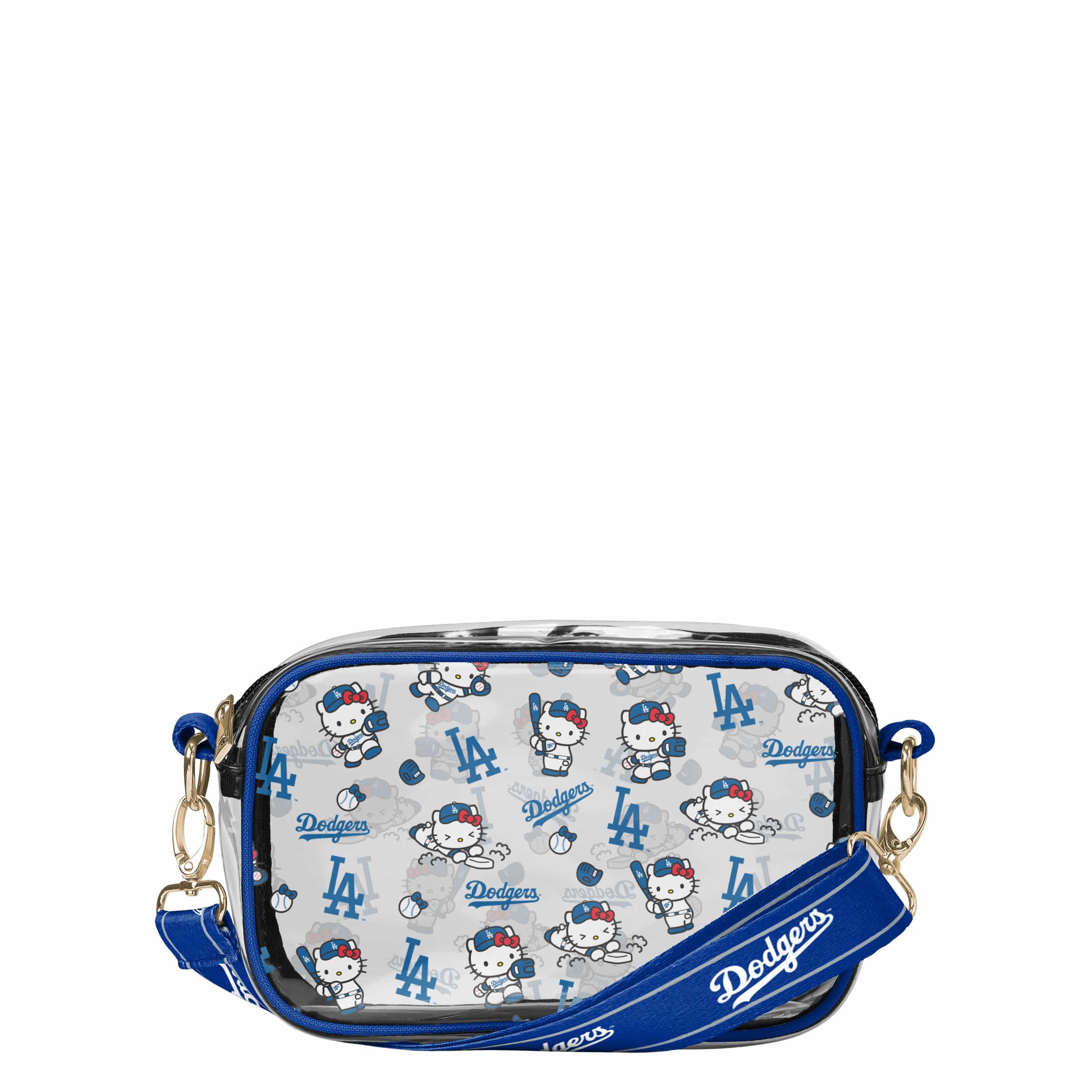 Los Angeles Dodgers MLB Hello Kitty® Clear Crossbody Bag (PREORDER - SHIPS MID JUNE)
