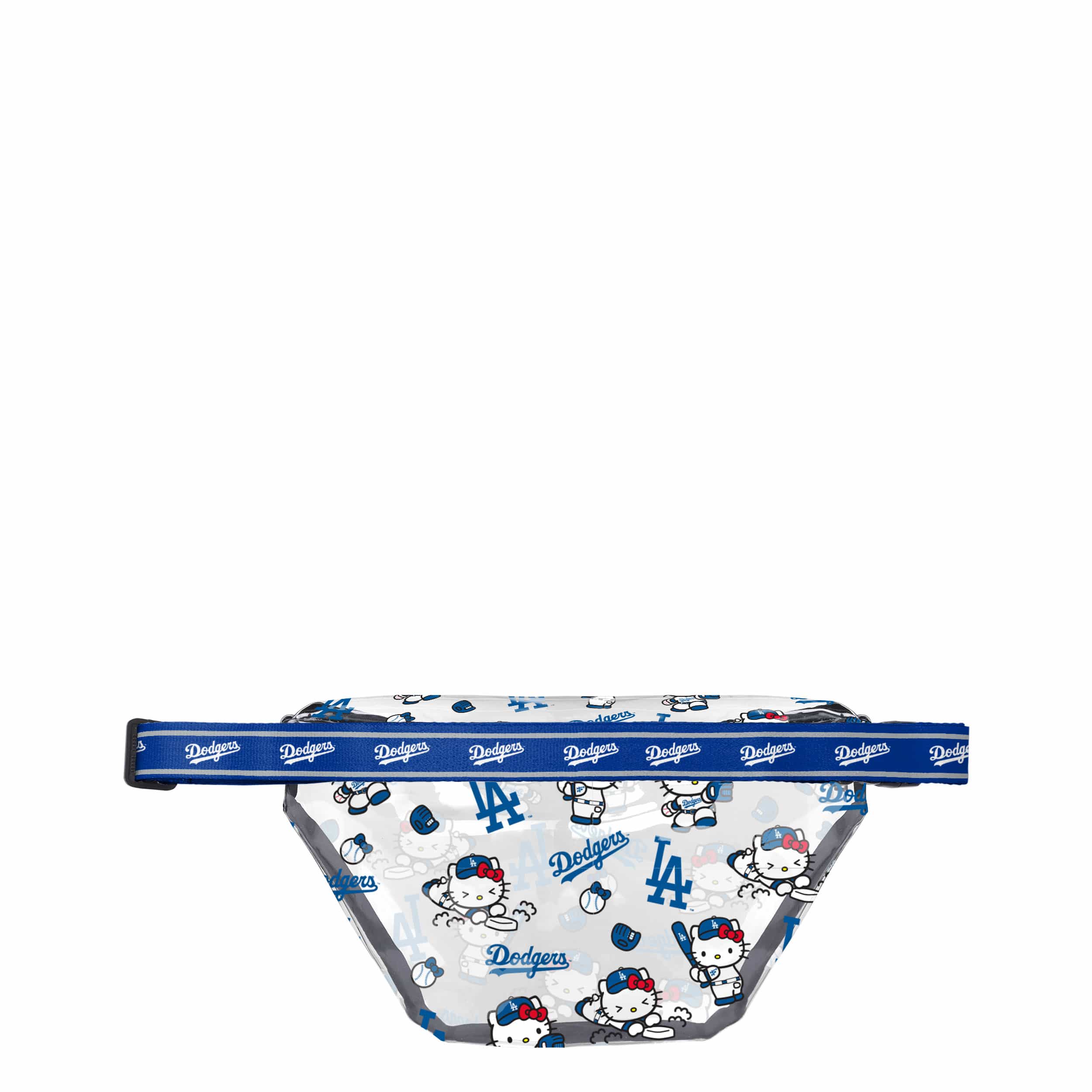 Los Angeles Dodgers MLB Hello Kitty® Clear Fanny Pack (PREORDER - SHIPS MID JULY) - Image 2