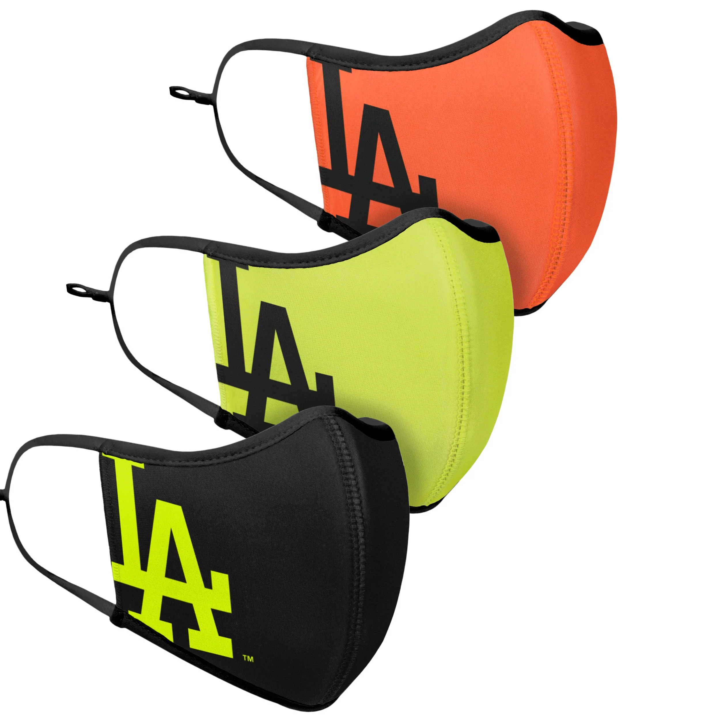 Los Angeles Dodgers MLB Highlights Sport 3 Pack Face Cover - Image 3
