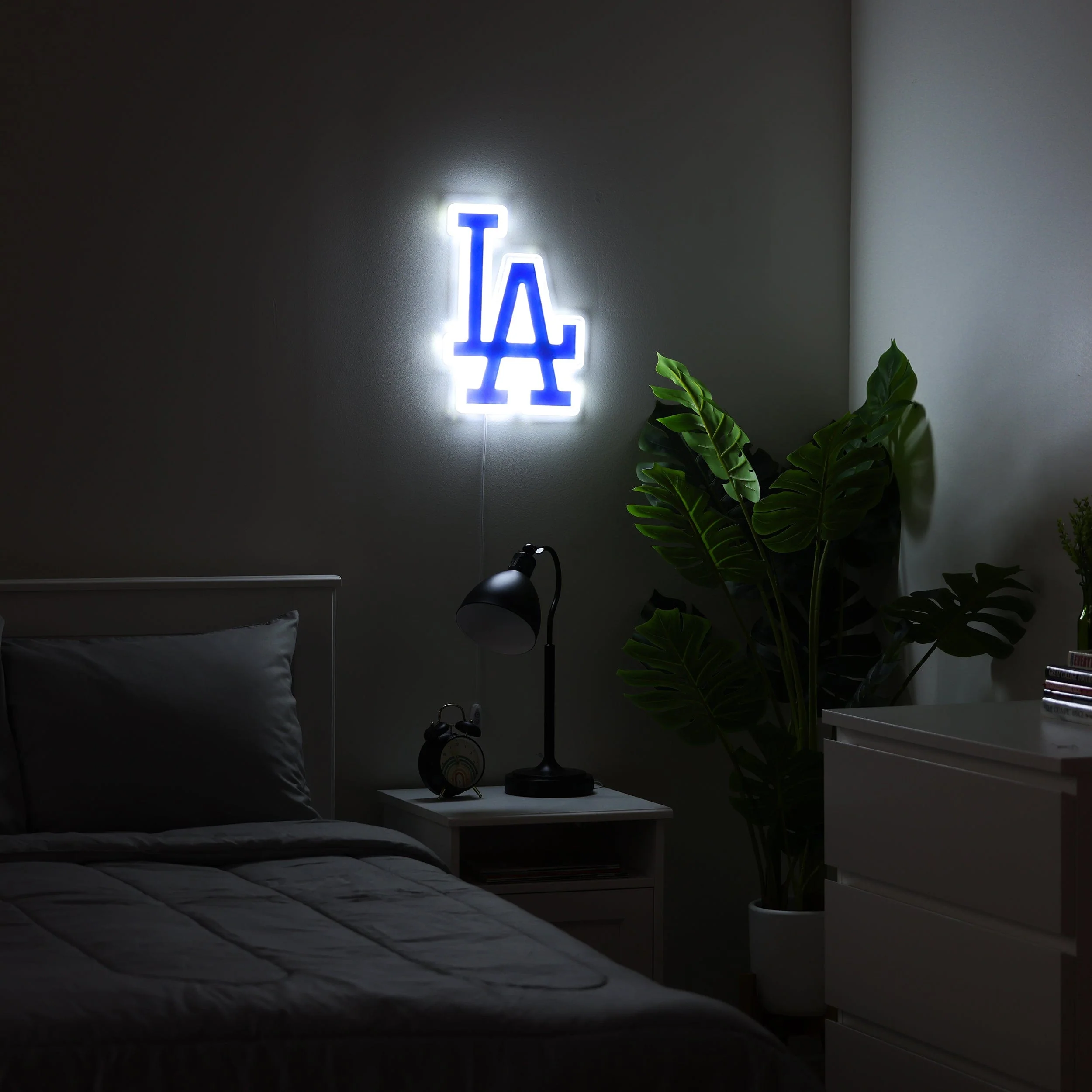 Los Angeles Dodgers MLB LED Neon Light Up Team Logo Sign - Image 3