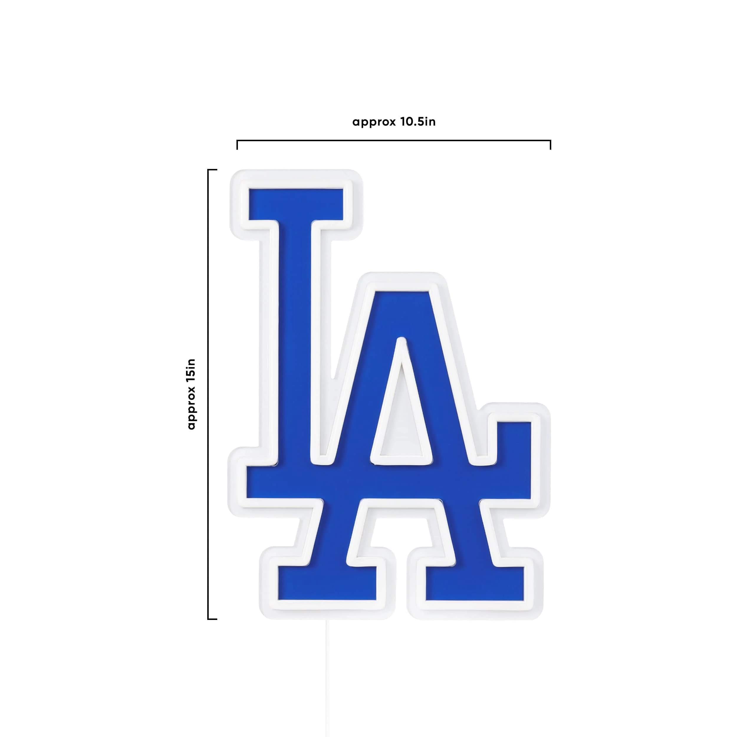 Los Angeles Dodgers MLB LED Neon Light Up Team Logo Sign - Image 5