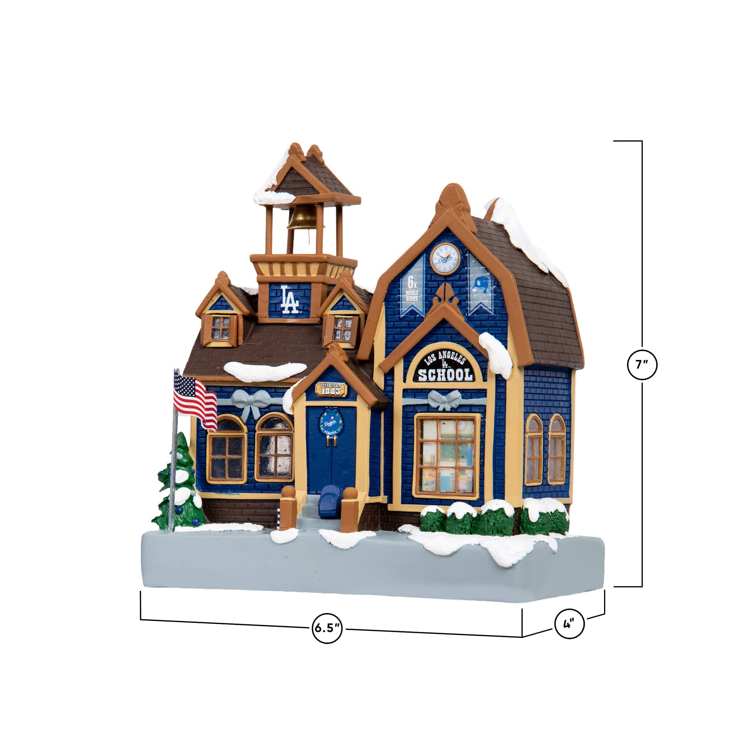 Los Angeles Dodgers MLB Light Up Team Schoolhouse - Image 5