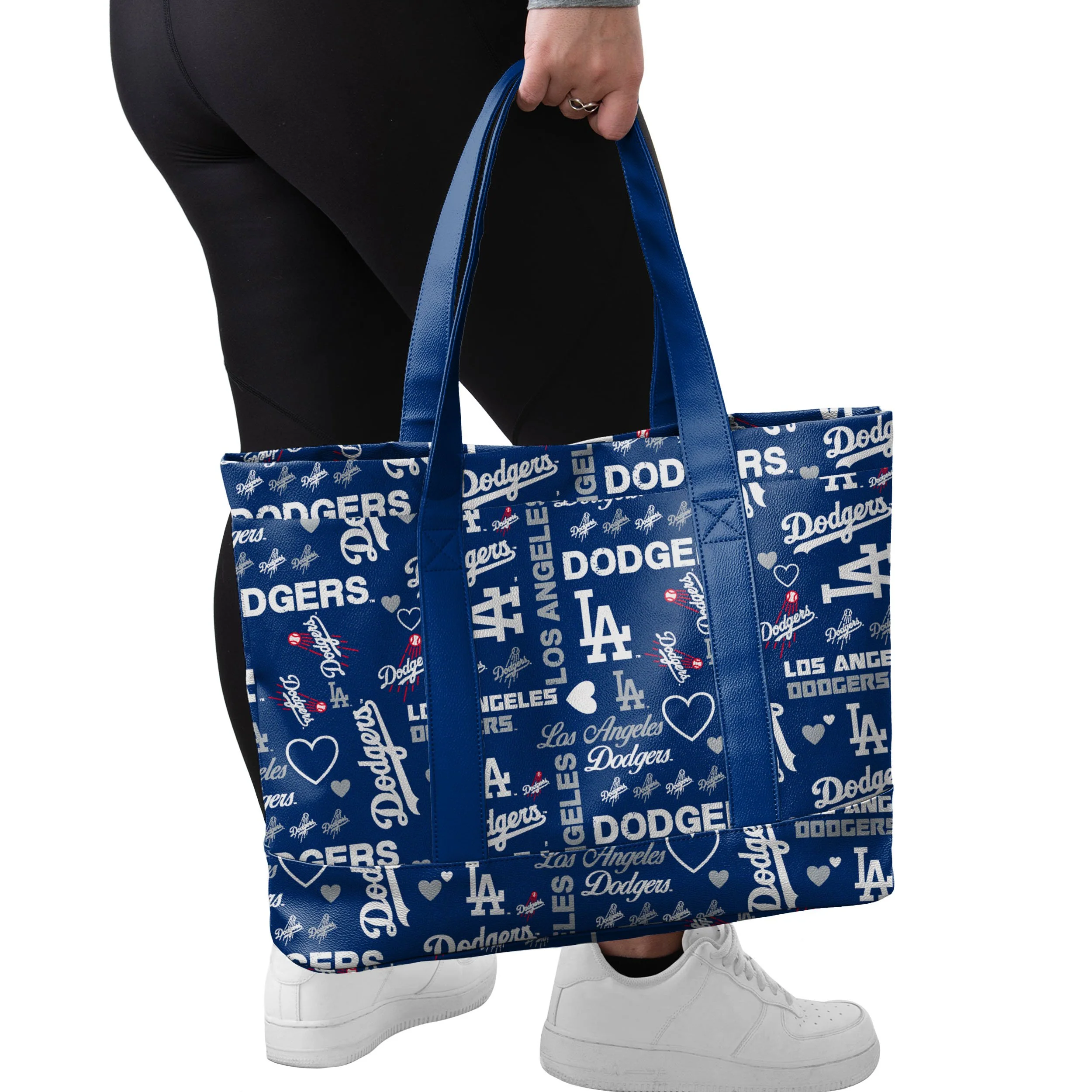 Los Angeles Dodgers MLB Logo Love Tote Bag - Image 2