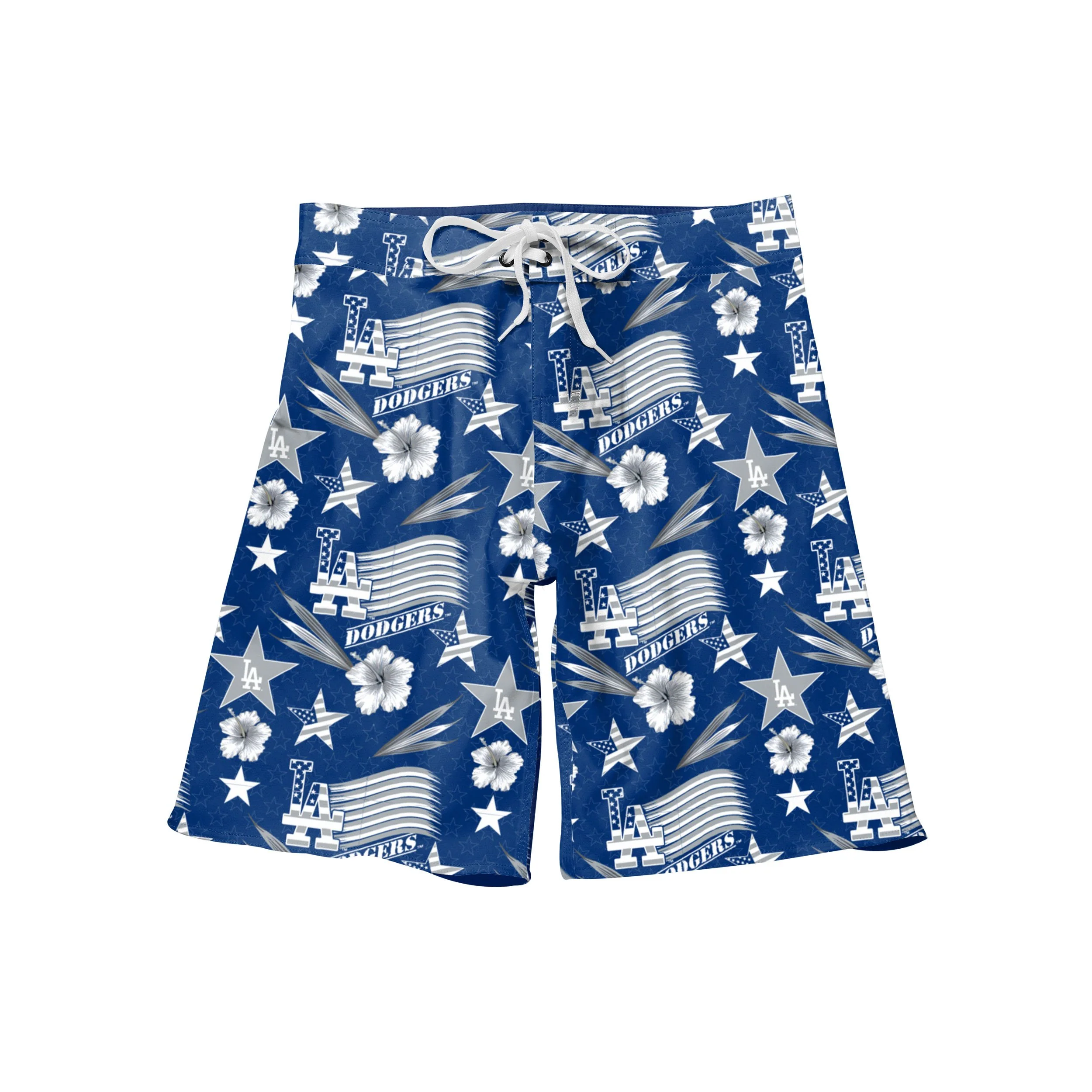 Los Angeles Dodgers MLB Mens Americana Boardshorts - Image 4