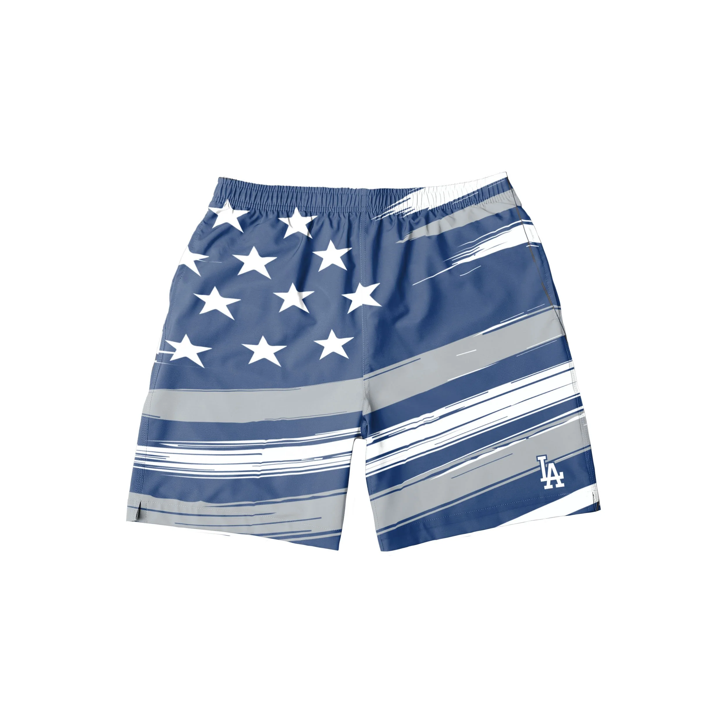 Los Angeles Dodgers MLB Mens Americana Swimming Trunks - Image 4