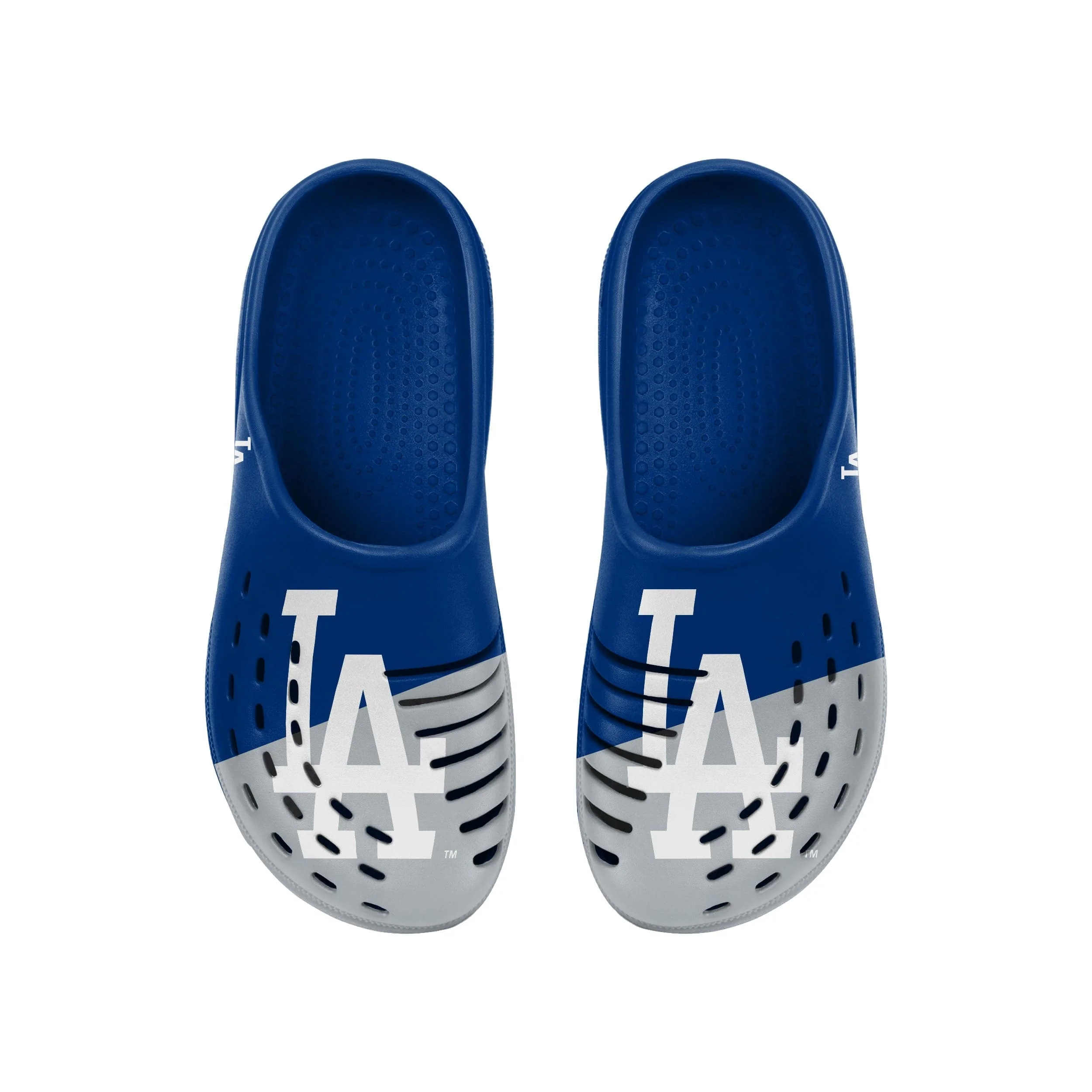 Los Angeles Dodgers MLB Mens Colorblock Big Logo Clog - Image 4