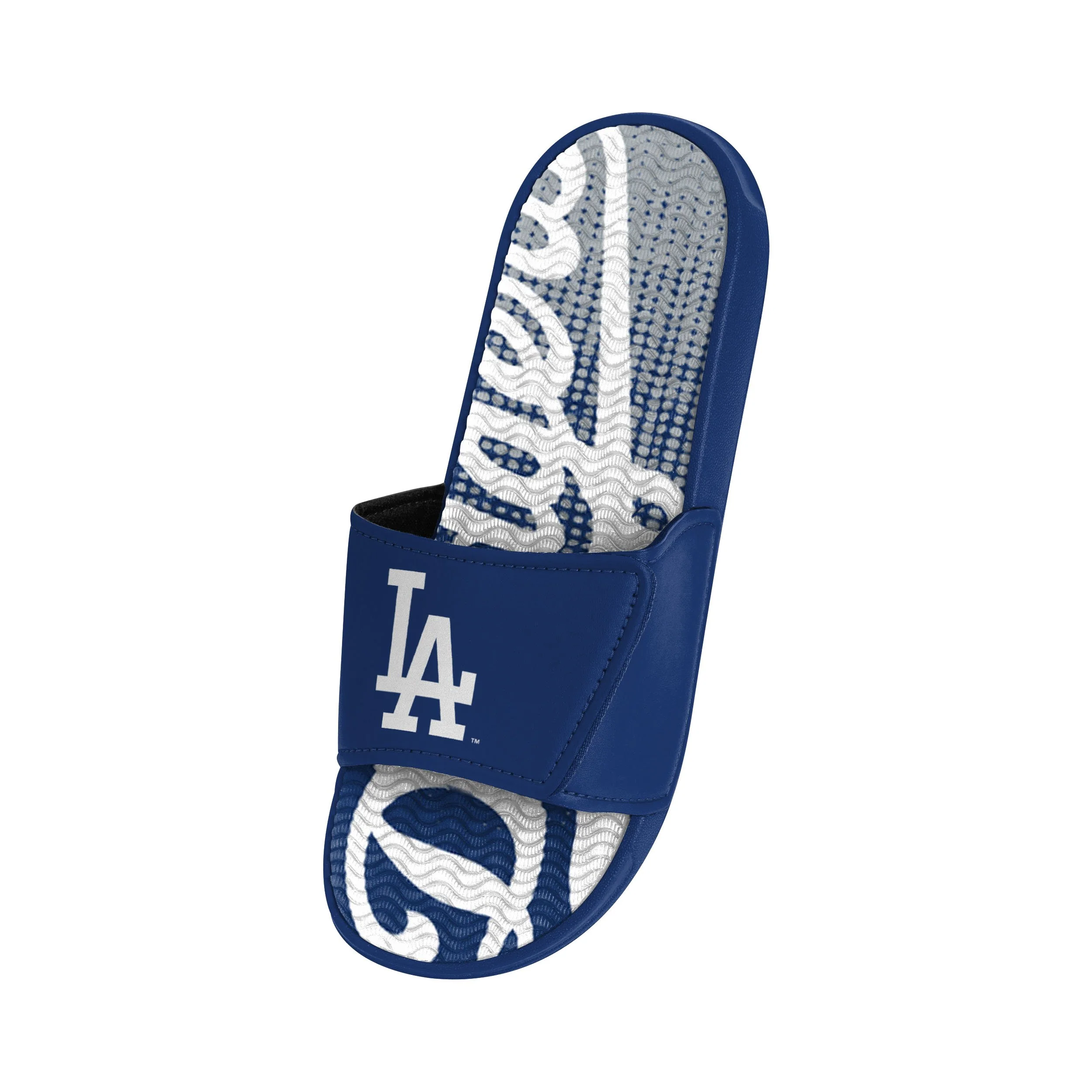 Los Angeles Dodgers MLB Mens Gradient Wordmark Gel Slide - Image 3