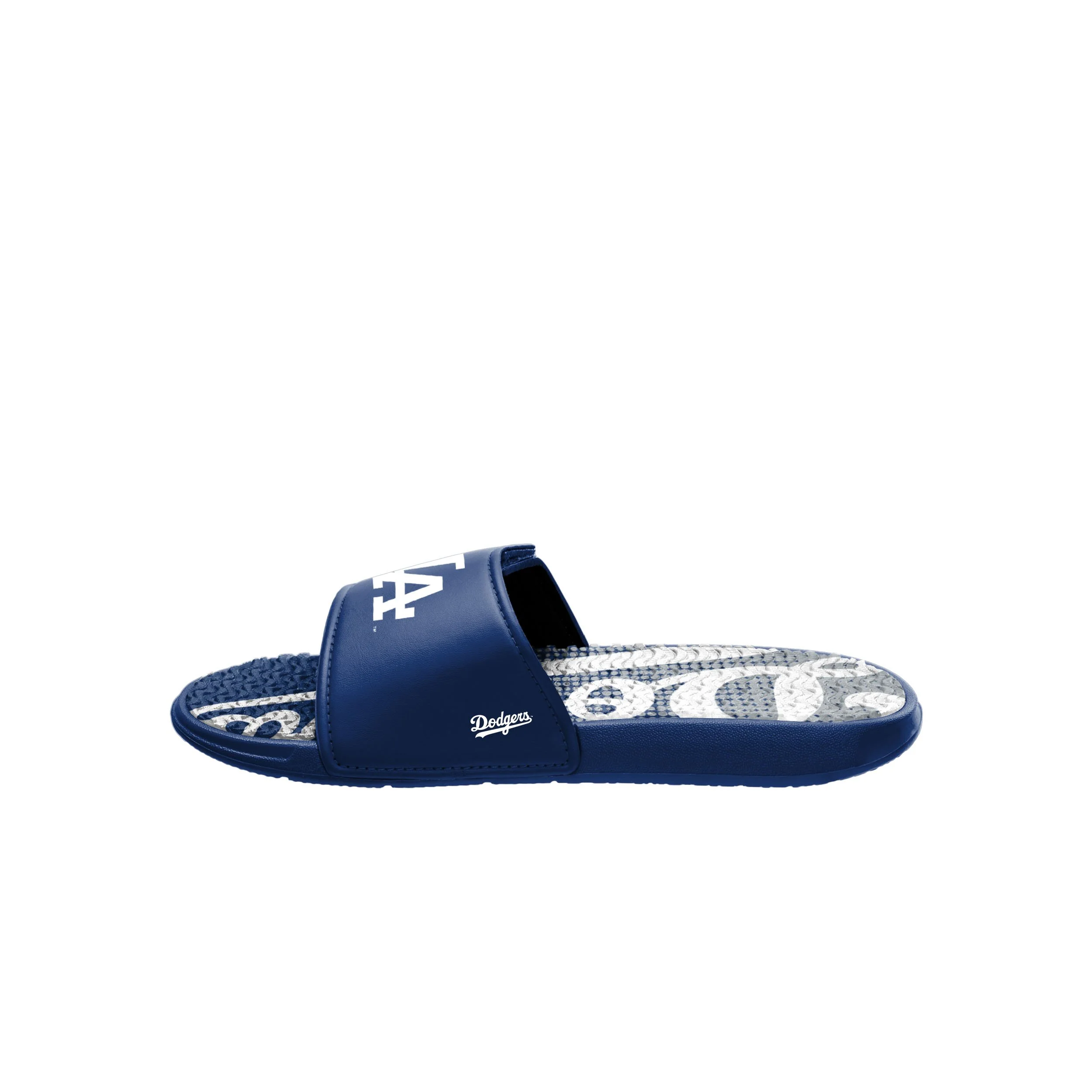Los Angeles Dodgers MLB Mens Gradient Wordmark Gel Slide - Image 4