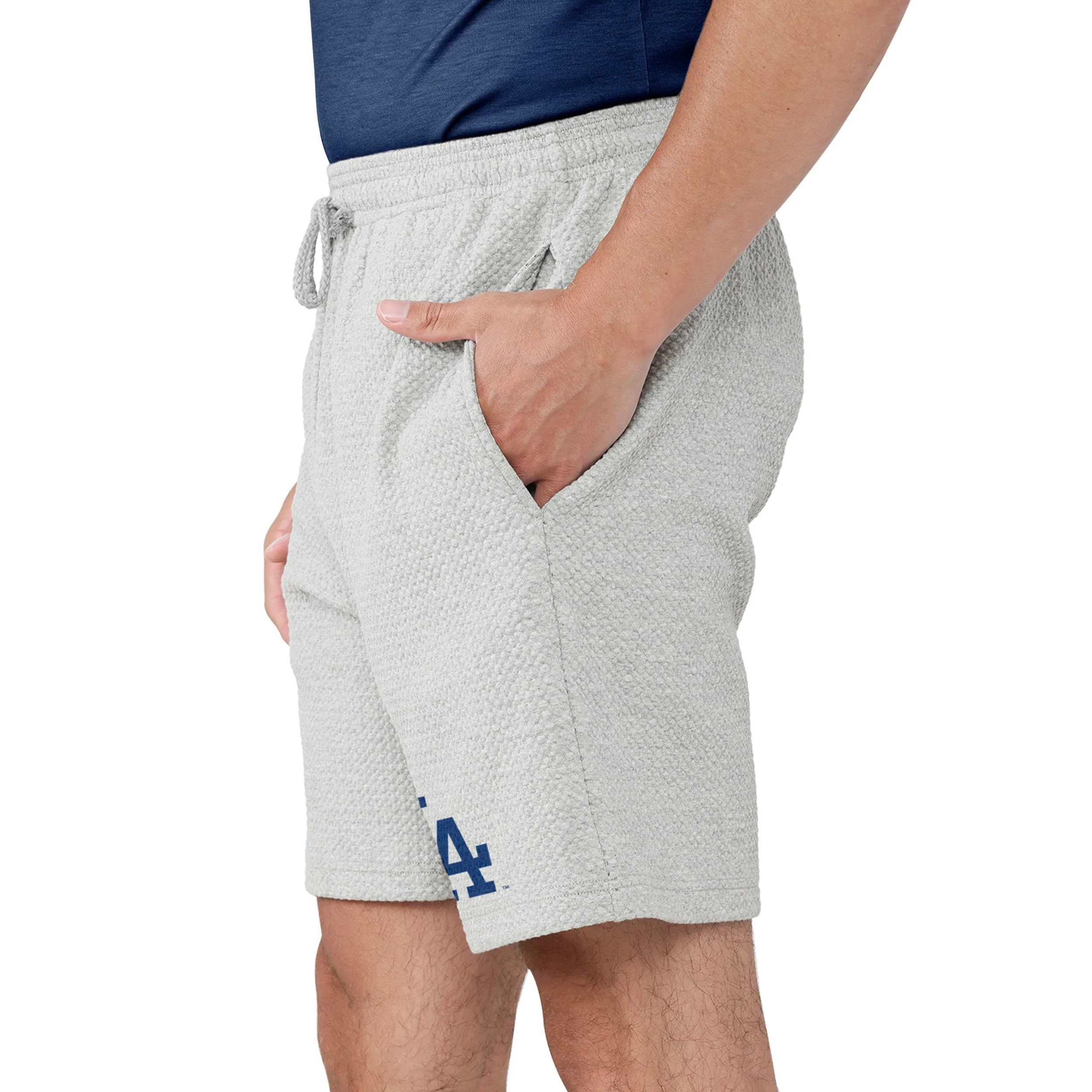 Los Angeles Dodgers MLB Mens Gray Woven Shorts - Image 3