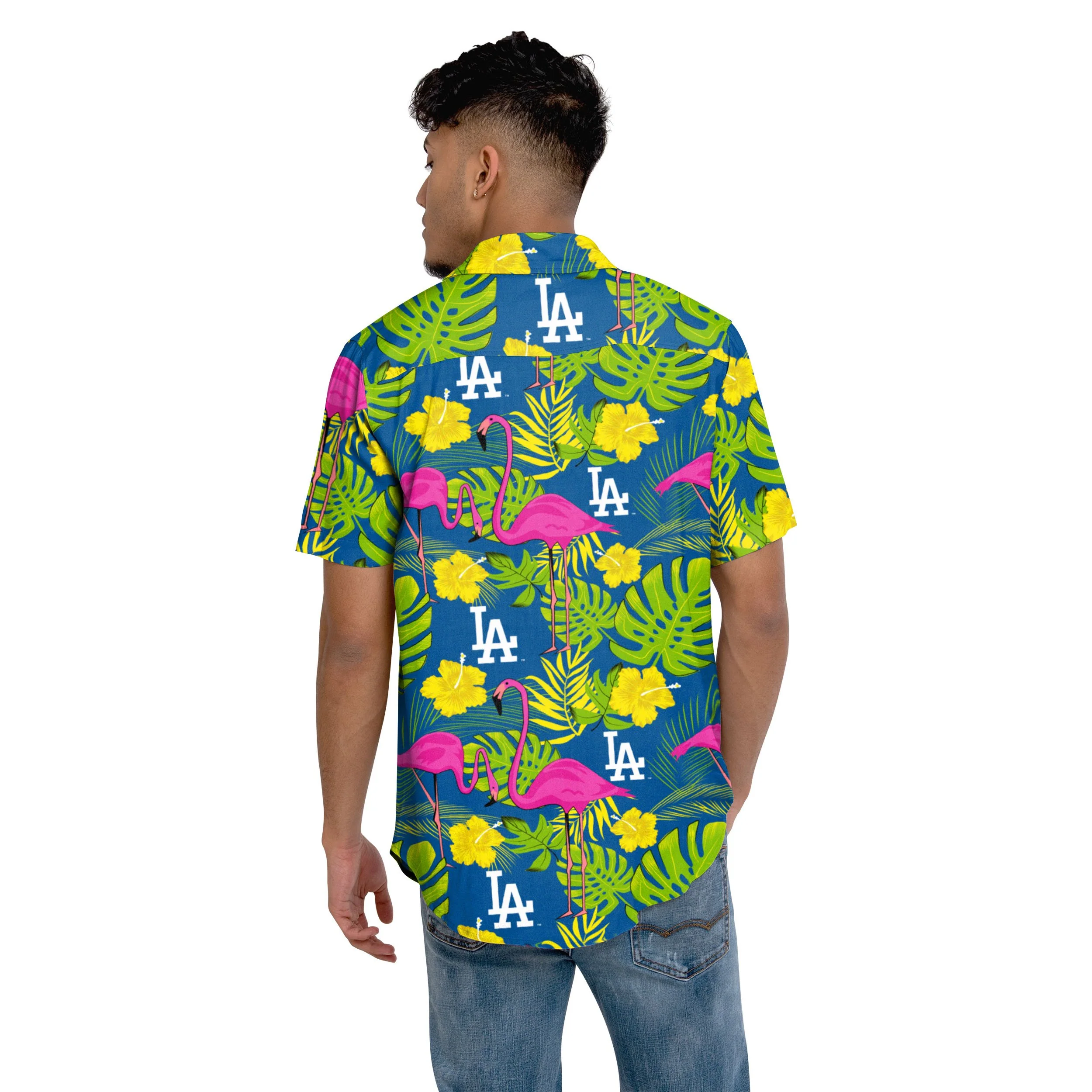 Los Angeles Dodgers MLB Mens Highlights Button Up Shirt - Image 3