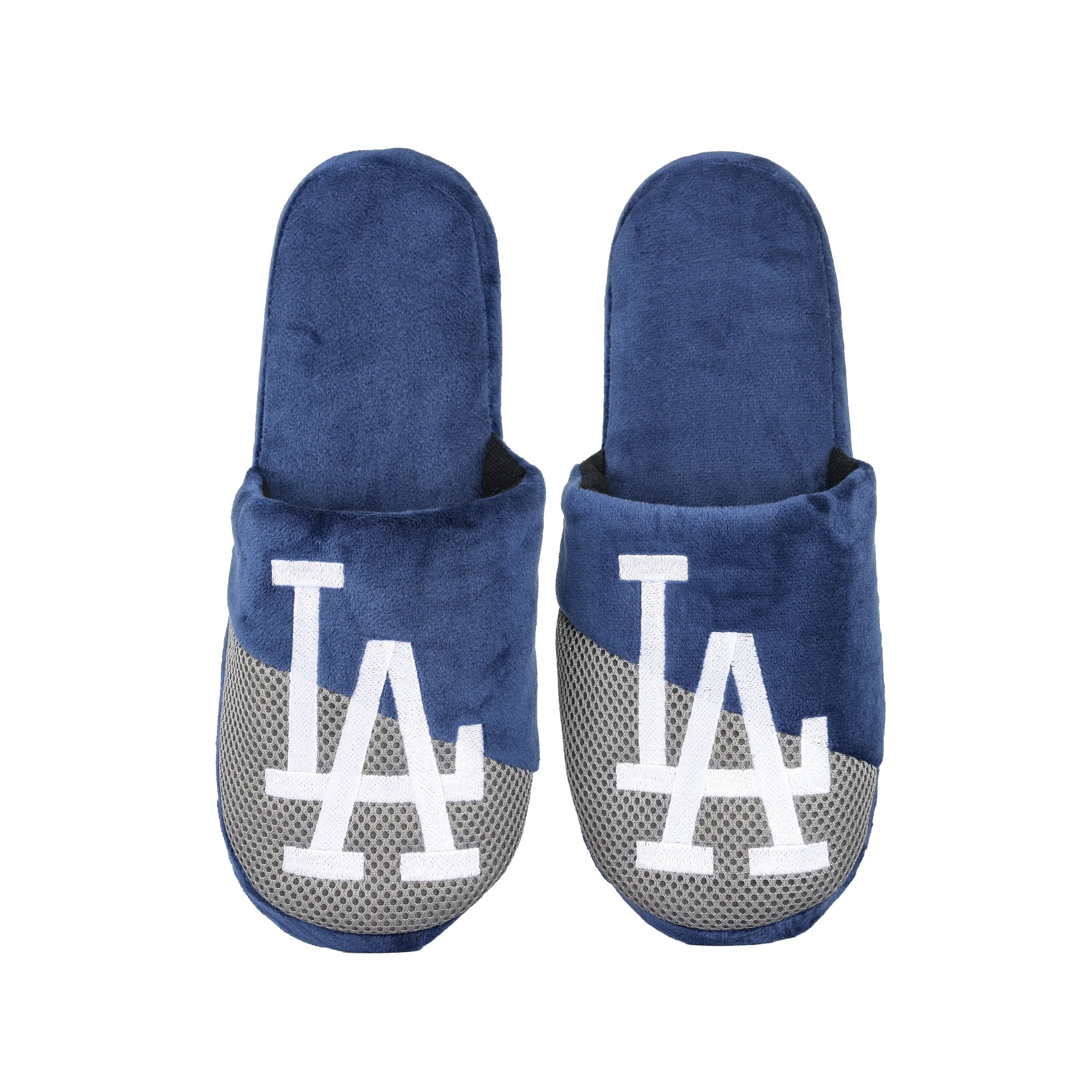 Los Angeles Dodgers MLB Mens Logo Staycation Slippers - Image 4