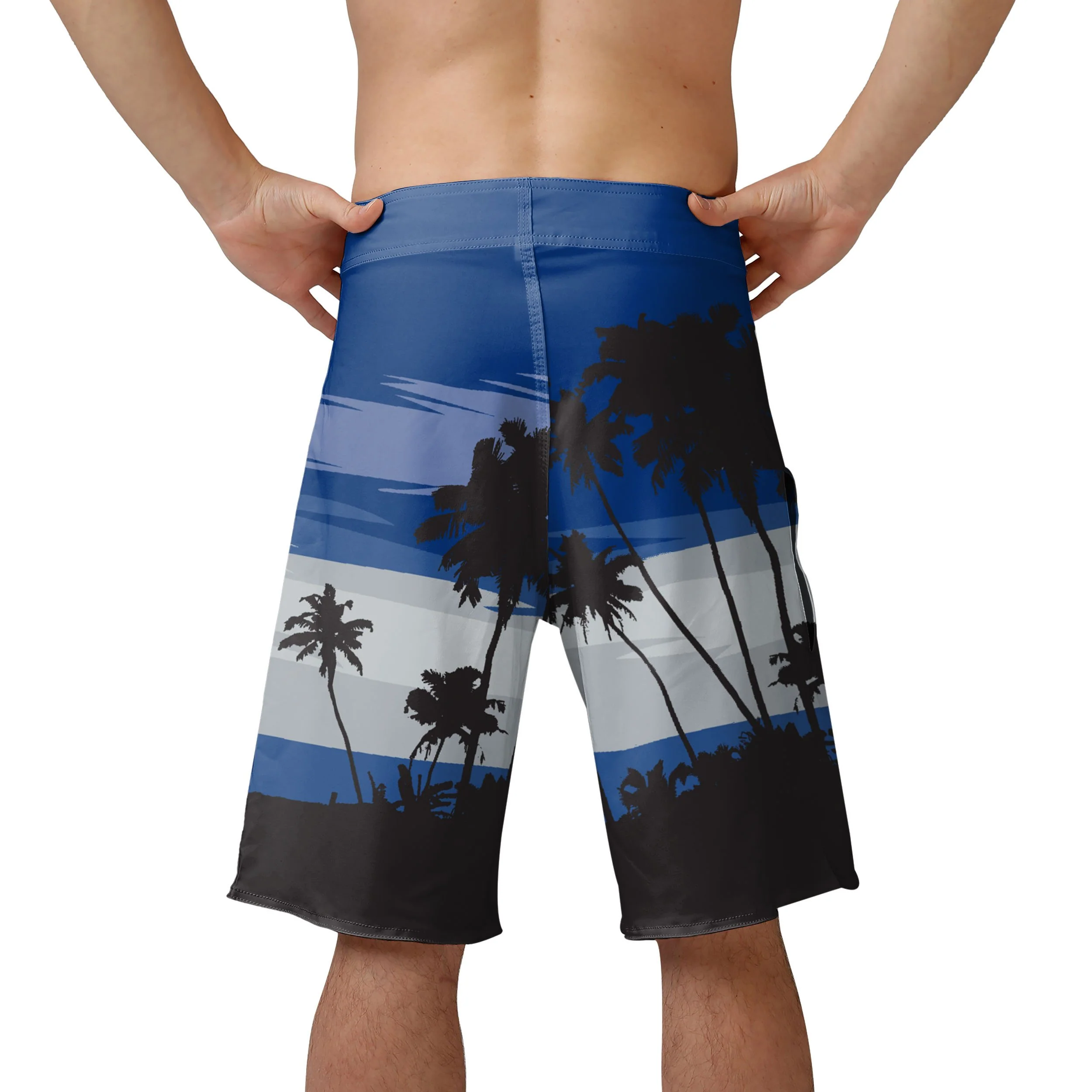 Los Angeles Dodgers MLB Mens Sunset Boardshorts - Image 3