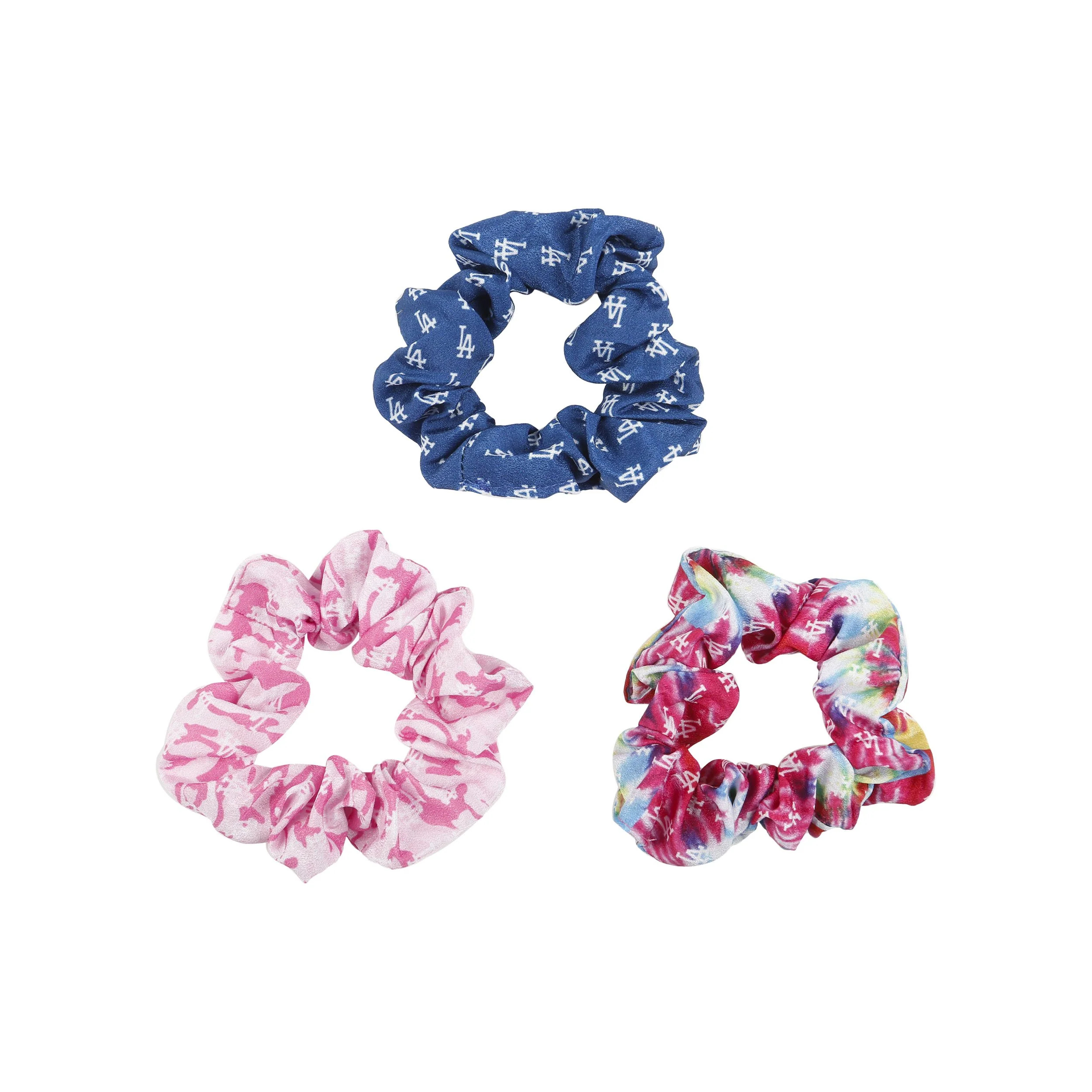 Los Angeles Dodgers MLB Mini Print 3 Pack Scrunchies