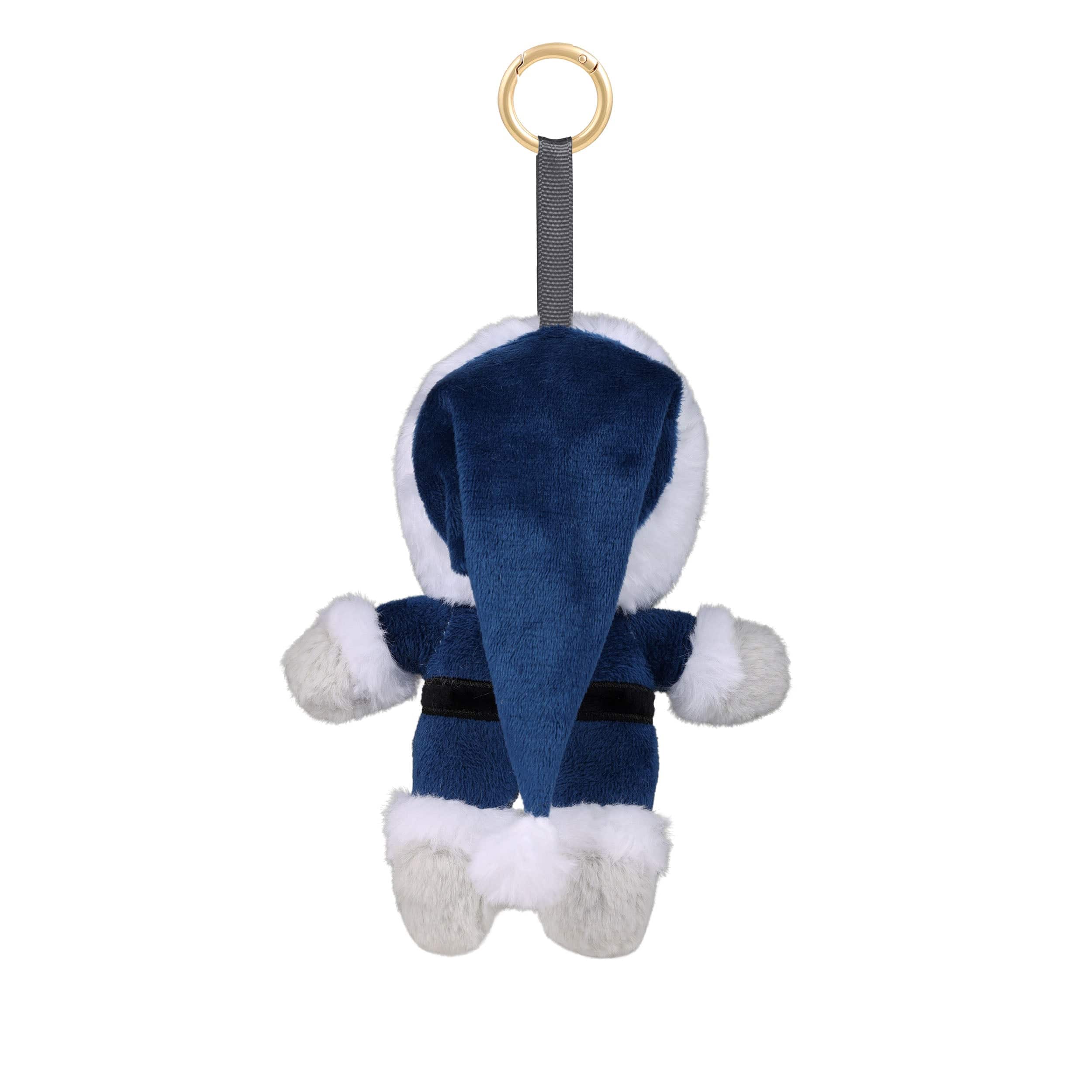 Los Angeles Dodgers MLB Plush Mascot Santa Bag Charm Keychain - Image 4