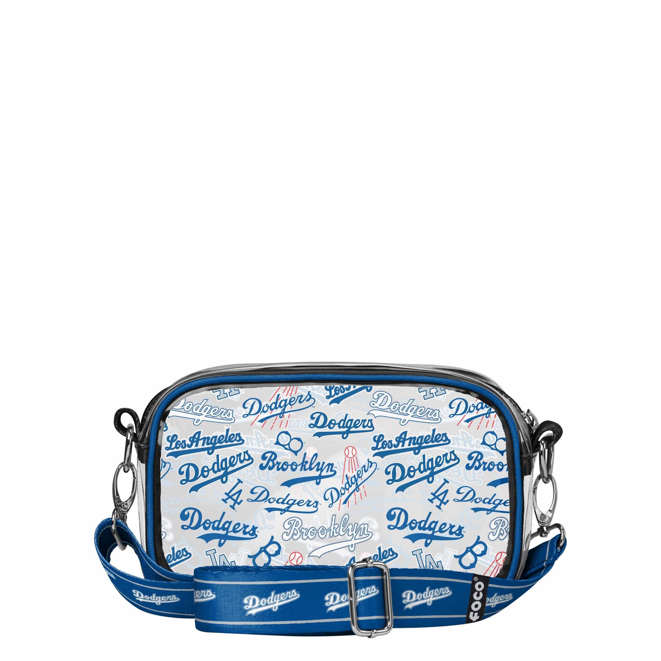 Los Angeles Dodgers MLB Repeat Retro Print Clear Crossbody Bag - Image 5