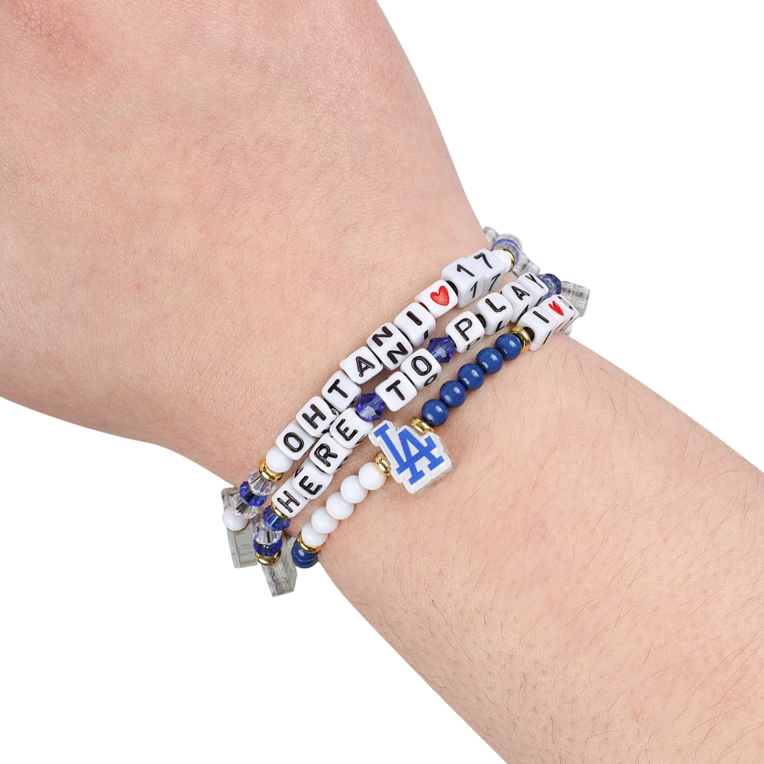 Los Angeles Dodgers MLB Shohei Ohtani 3 Pack Player Friendship Bracelet - Image 4