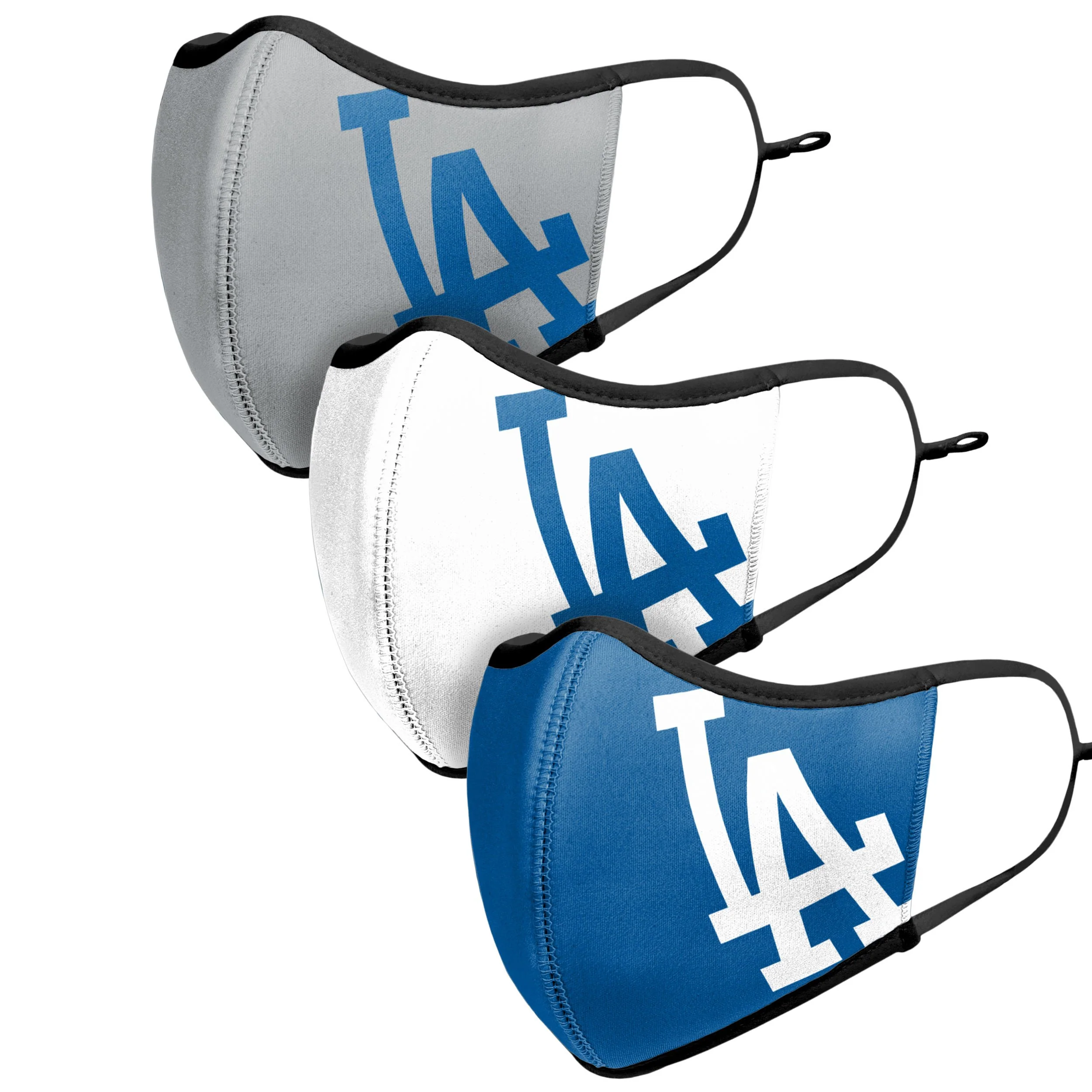 Los Angeles Dodgers MLB Sport 3 Pack Face Cover - Image 4