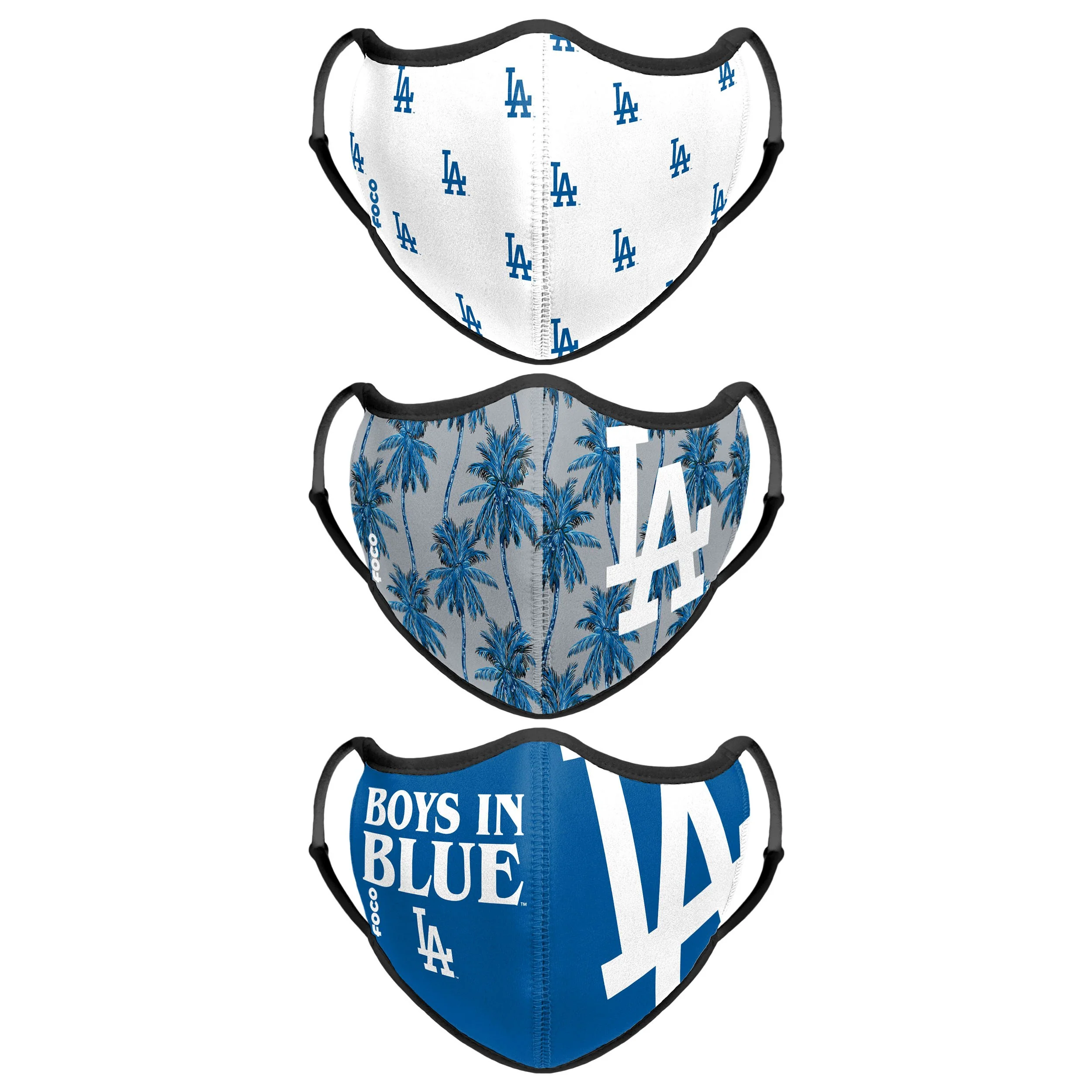 Los Angeles Dodgers MLB Thematic Sport 3 Pack Face Cover
