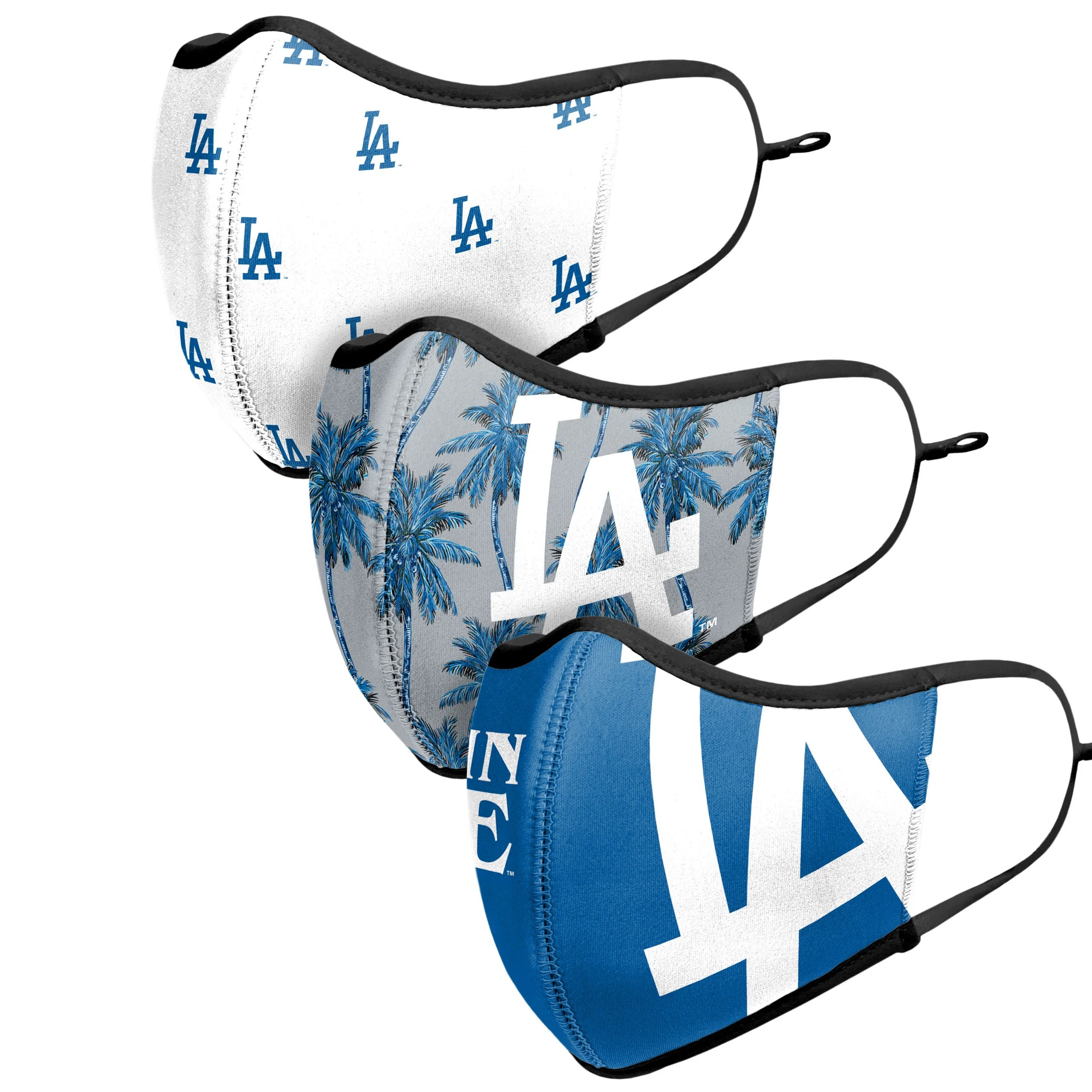Los Angeles Dodgers MLB Thematic Sport 3 Pack Face Cover - Image 4