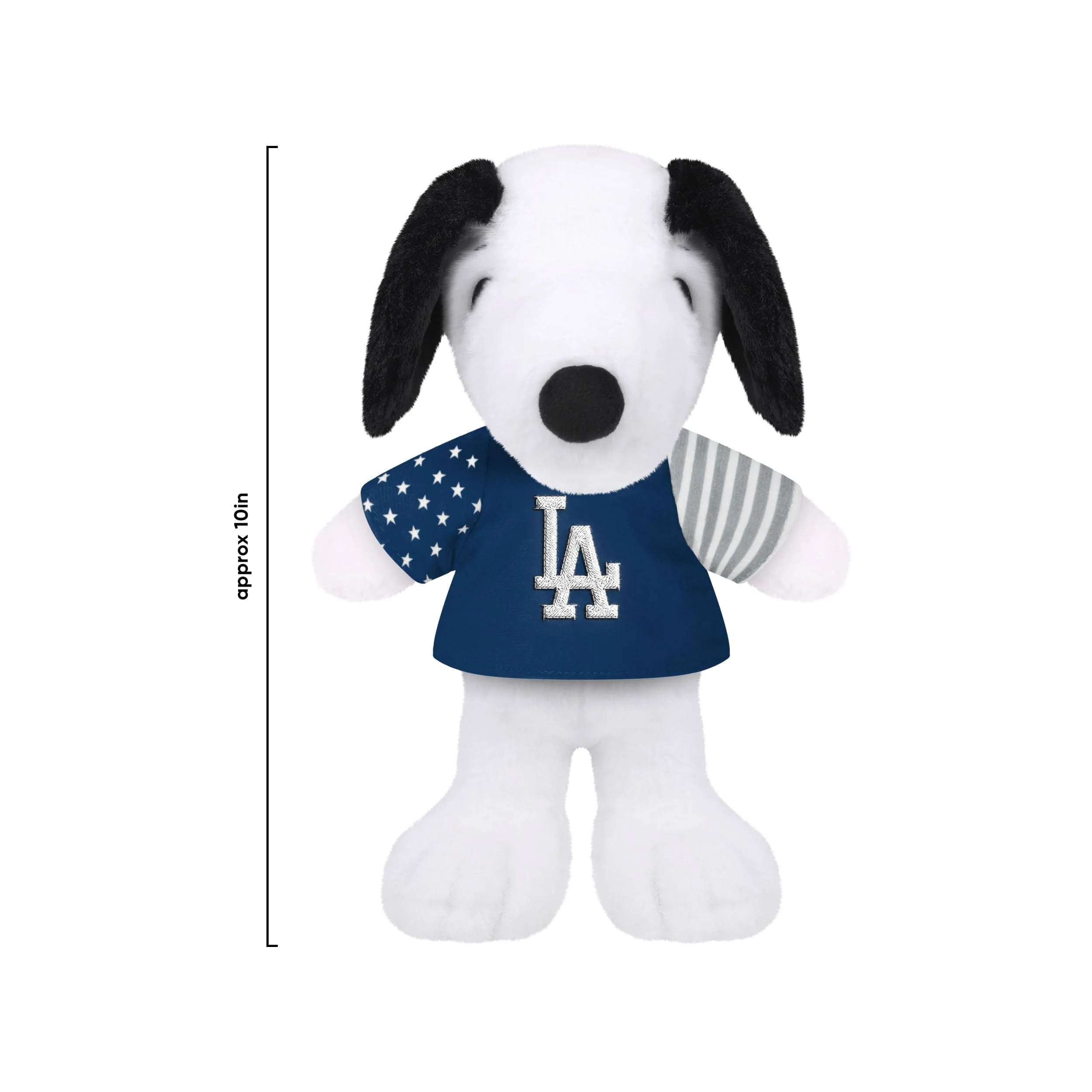 Los Angeles Dodgers MLB USA Flag Snoopy Peanuts Team Jersey Plush - Image 3