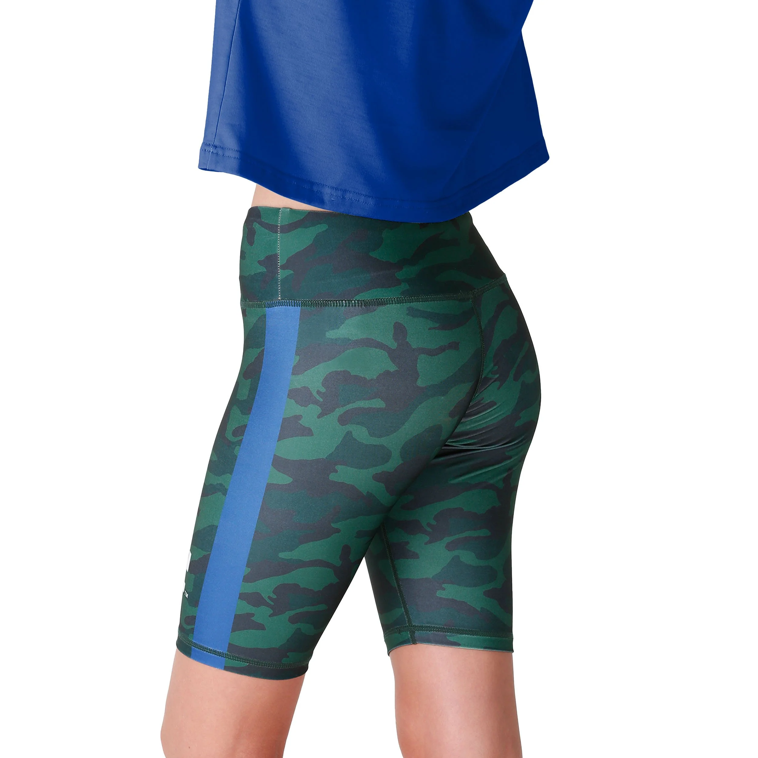 Los Angeles Dodgers MLB Womens Camo Bike Shorts - Image 2