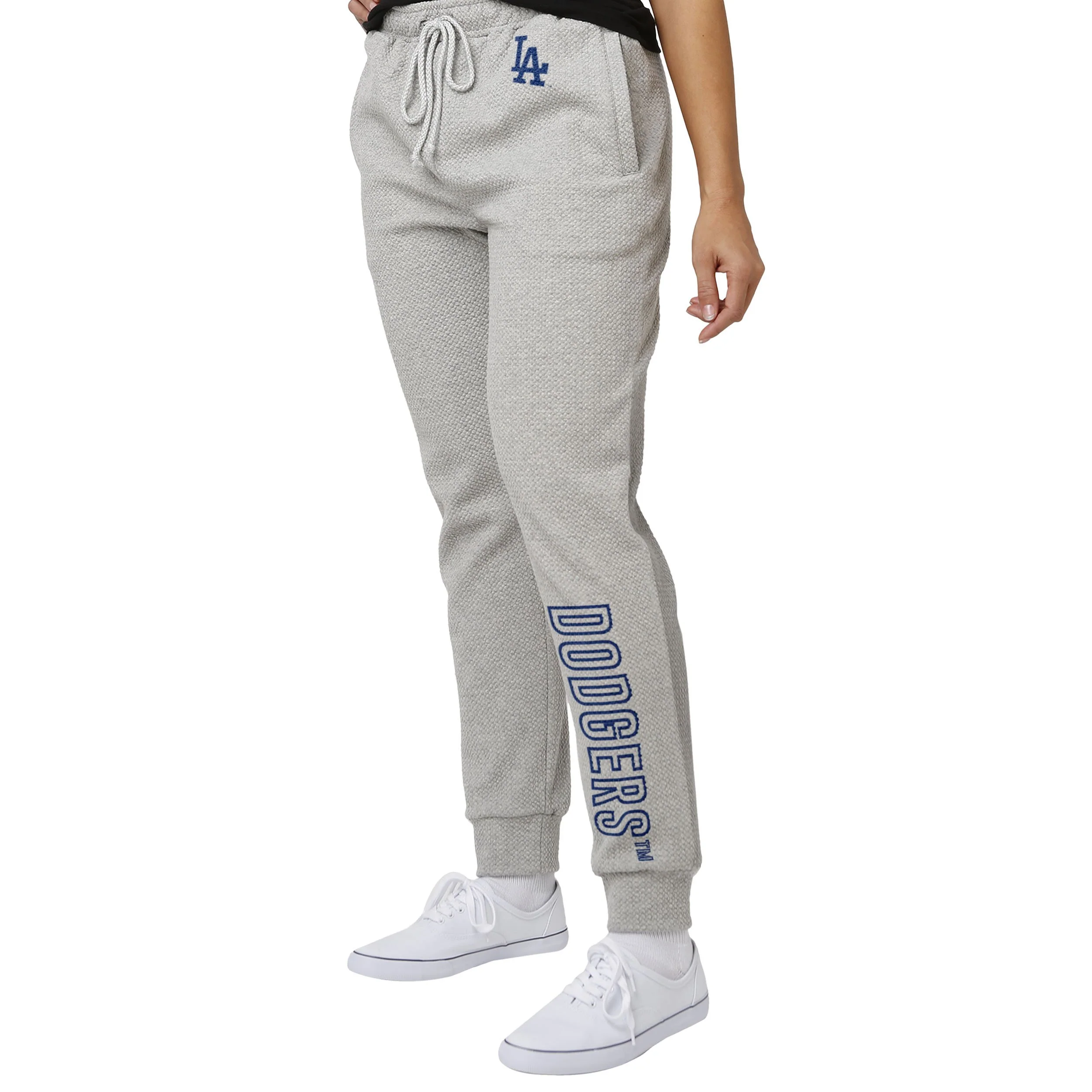 Los Angeles Dodgers MLB Womens Gray Woven Joggers
