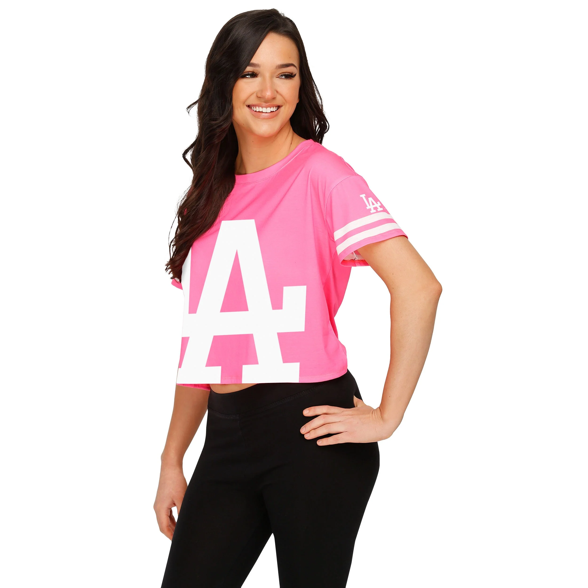 Los Angeles Dodgers MLB Womens Highlights Crop Top