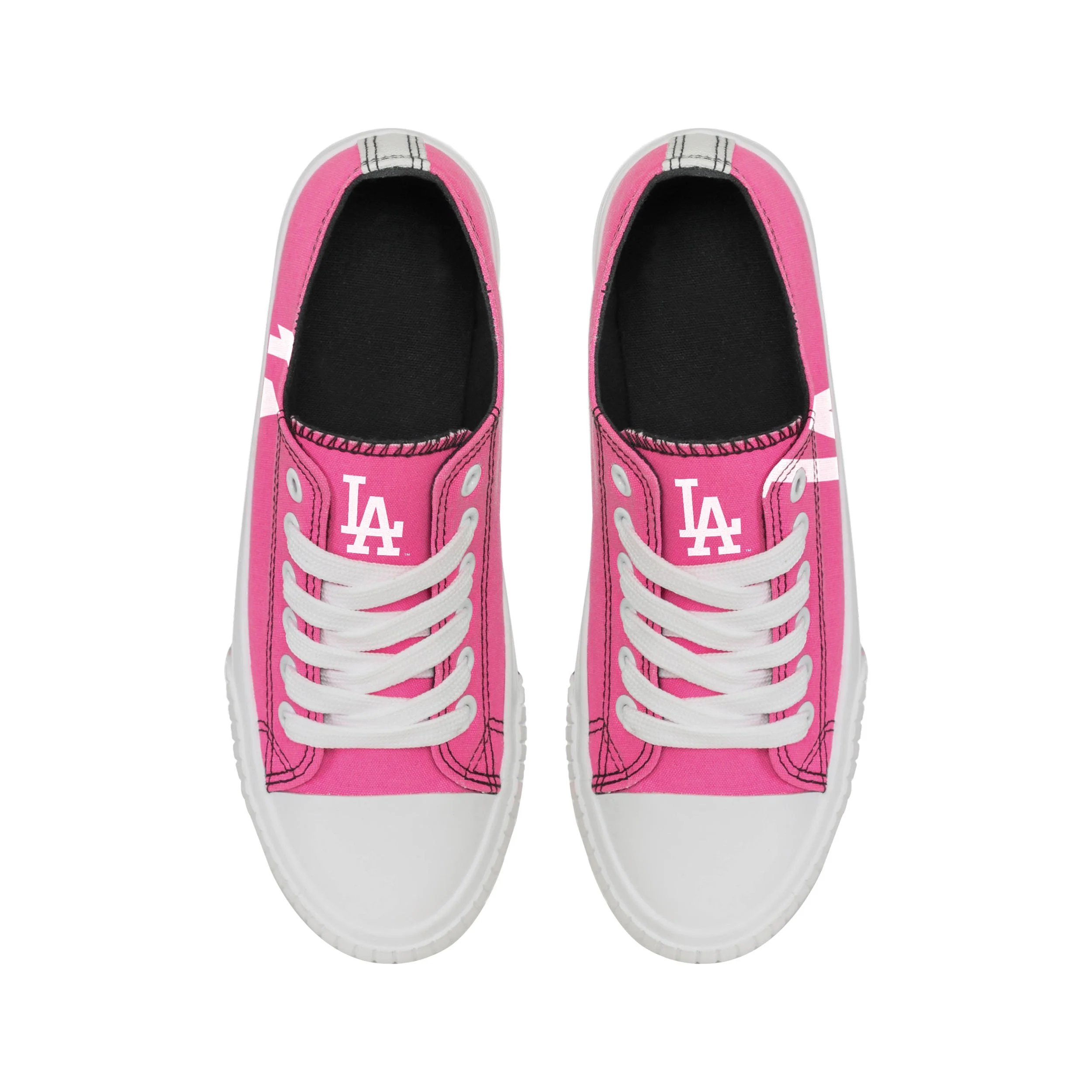 Los Angeles Dodgers MLB Womens Highlights Low Top Canvas Shoe - Image 4