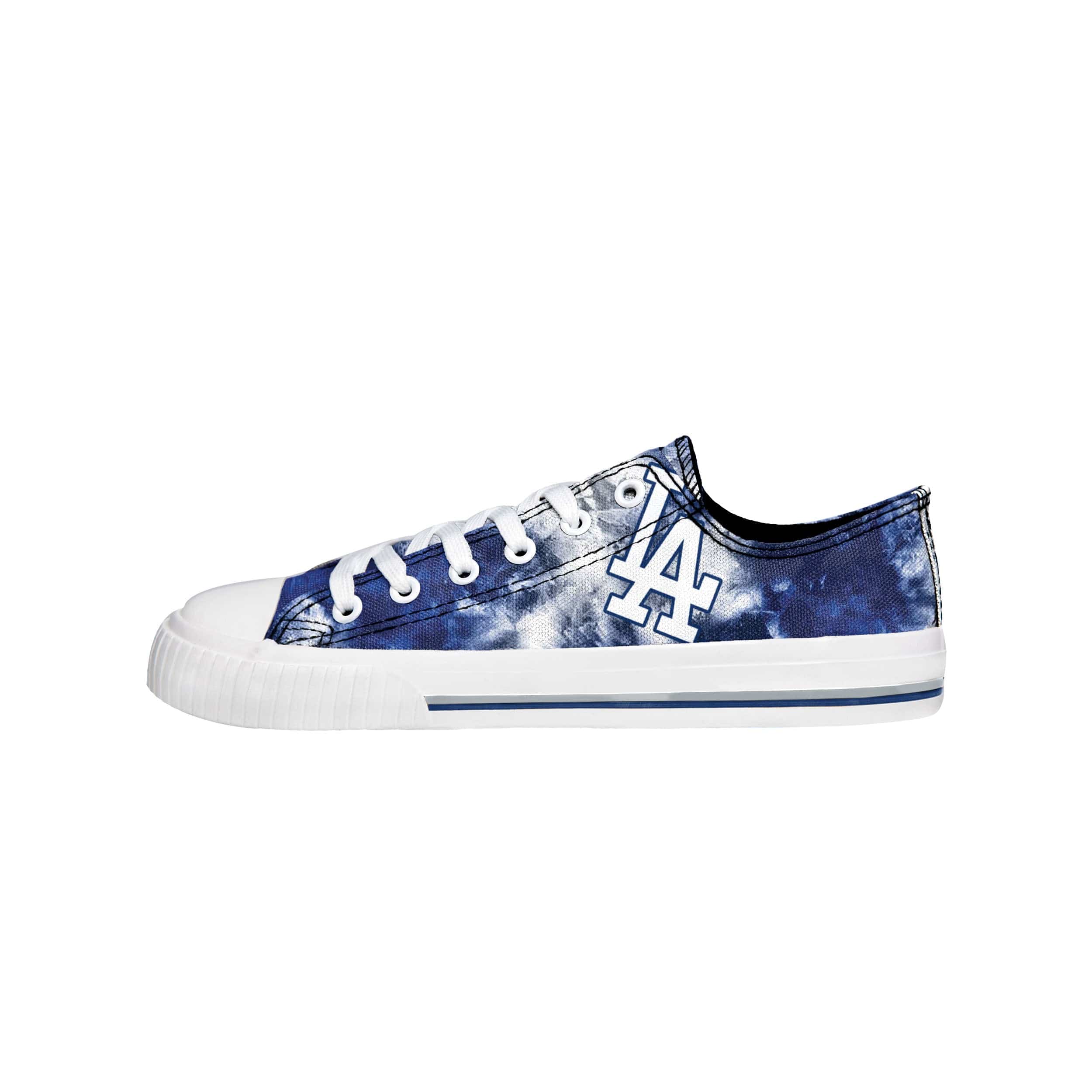 Los Angeles Dodgers MLB Womens Low Top Tie-Dye Canvas Shoe - Image 2