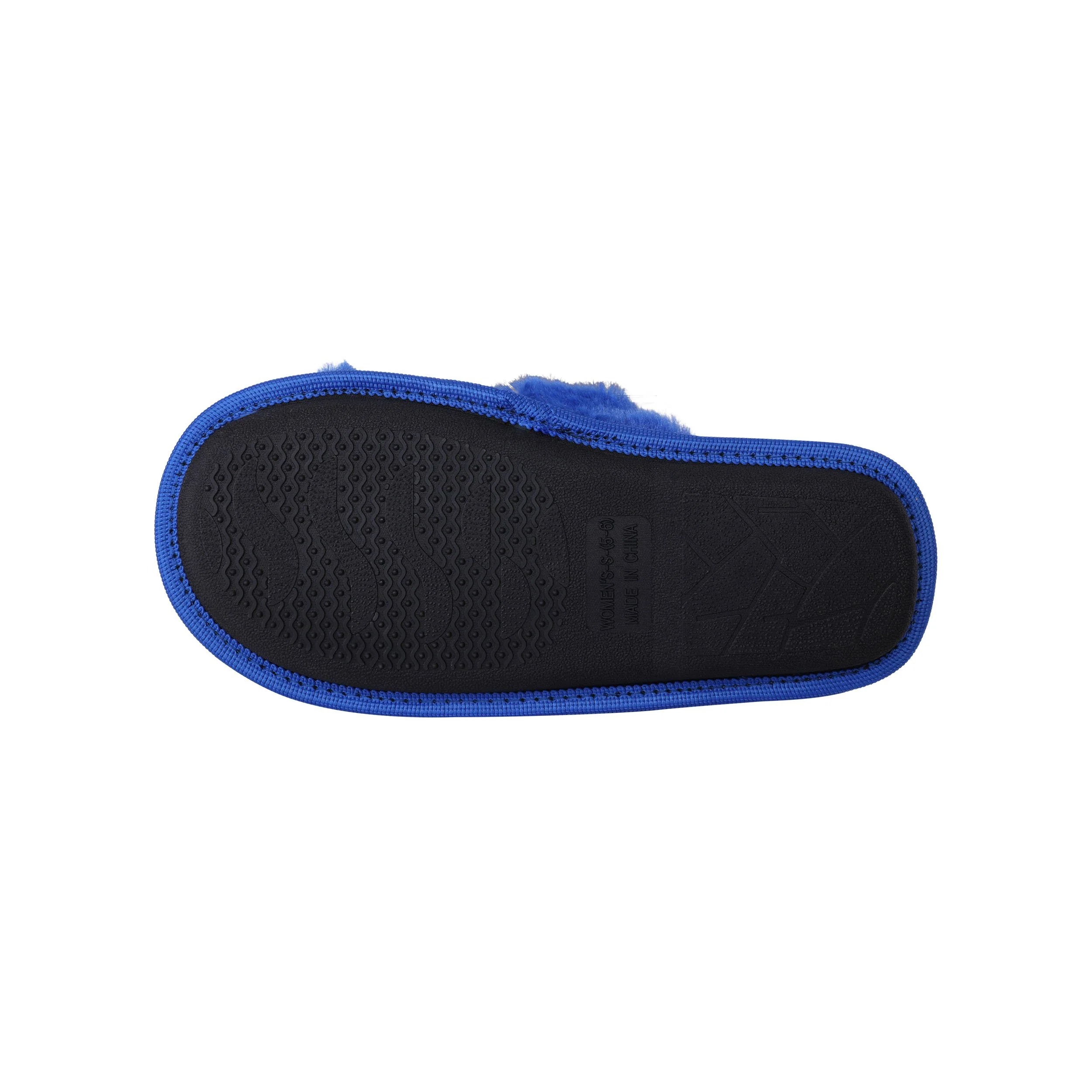 Los Angeles Dodgers MLB Womens Script Wordmark Fur Cross Slide - Image 5