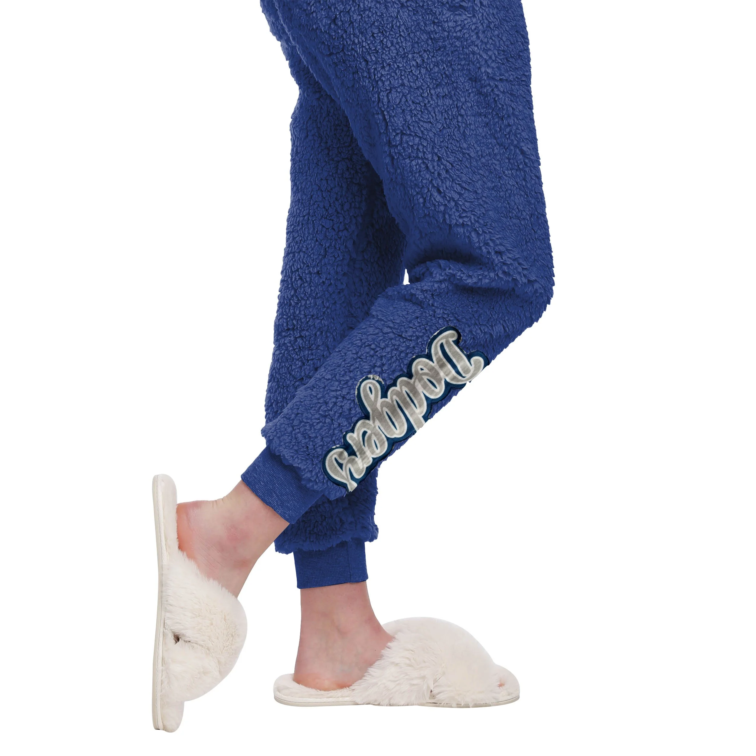 Los Angeles Dodgers MLB Womens Sherpa Lounge Set - Image 5