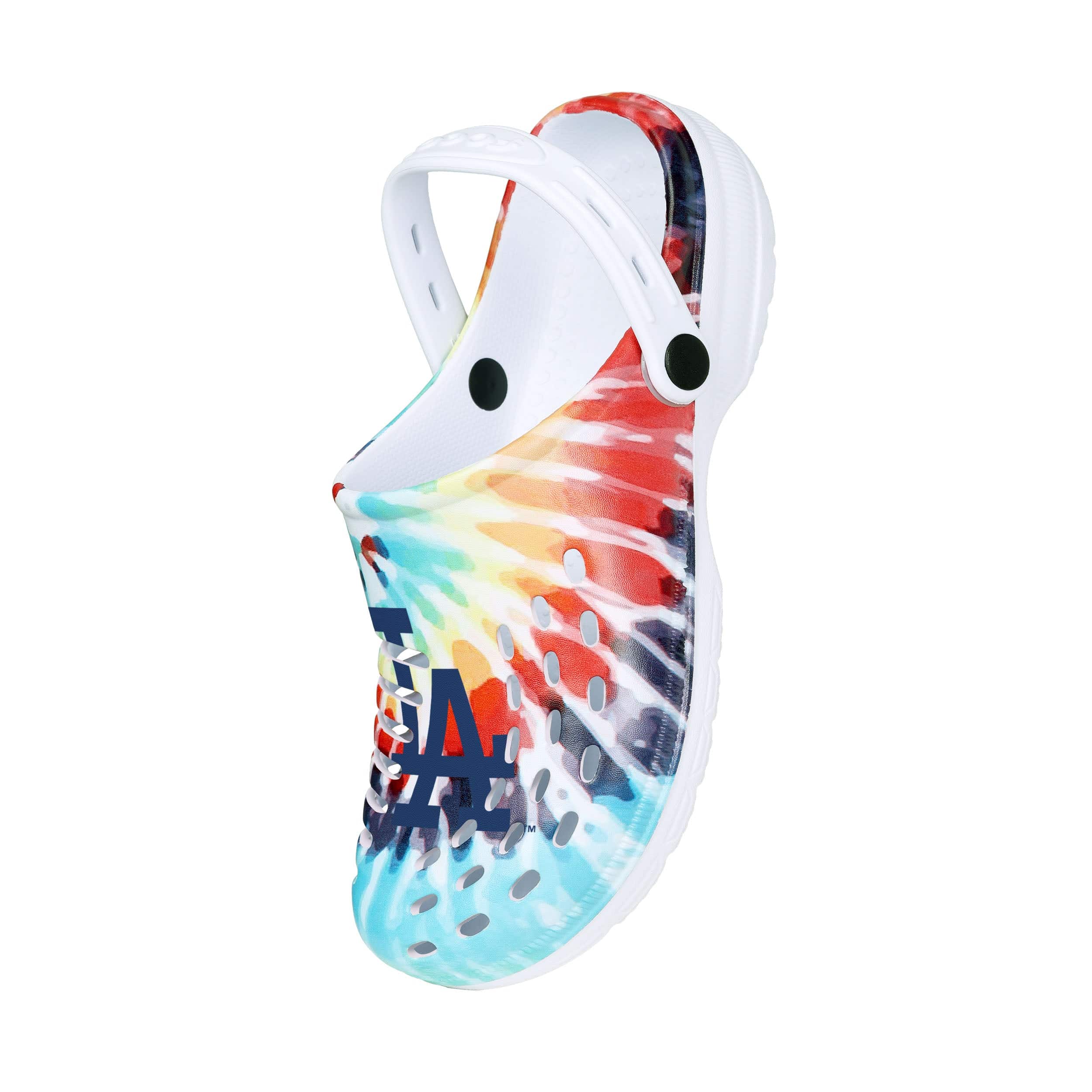 Los Angeles Dodgers MLB Womens Tie-Dye Clog With Strap - Image 3