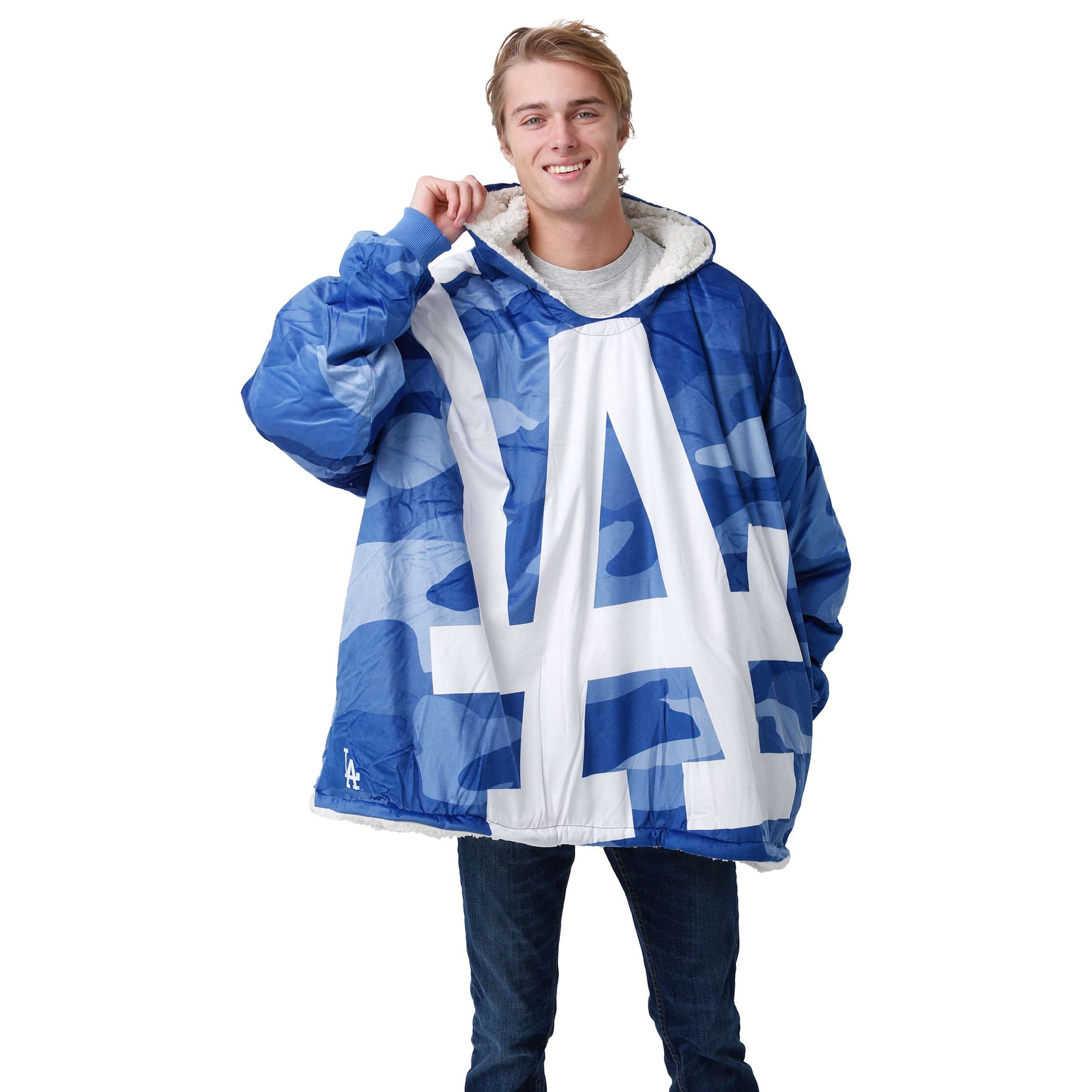 Los Angeles Dodges MLB Reversible Team Color Camo Hoodeez - Image 3