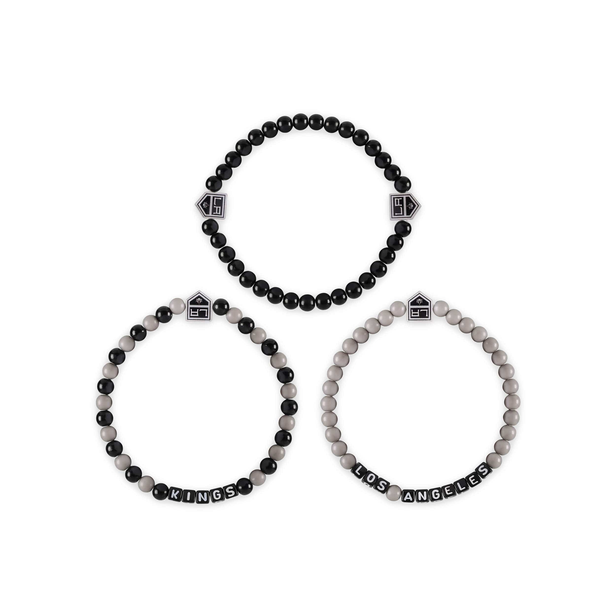 Los Angeles Kings NHL 3 Pack Beaded Friendship Bracelet - Image 3