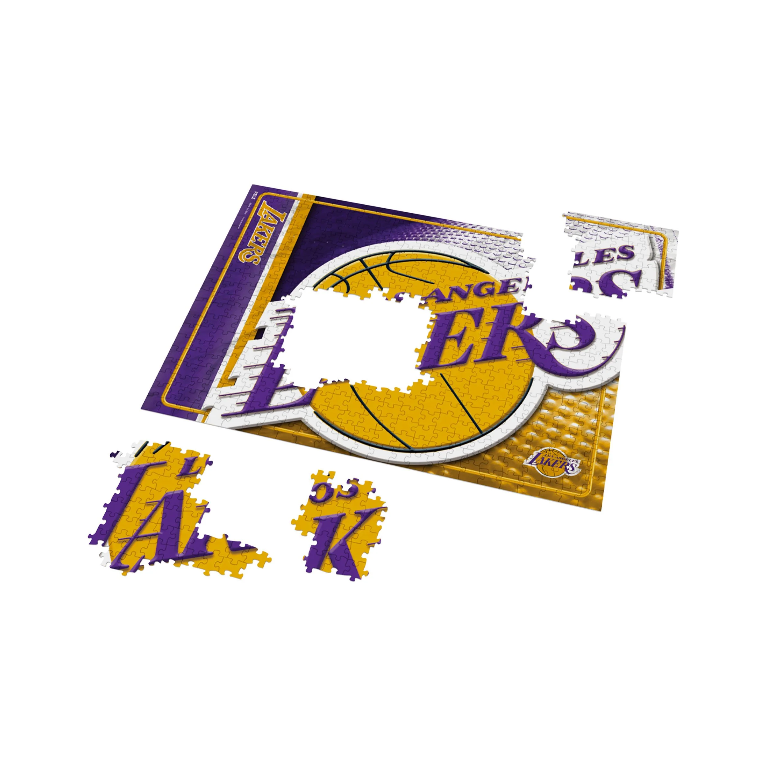 Los Angeles Lakers NBA Big Logo 500 Piece Jigsaw Puzzle PZLZ - Image 3