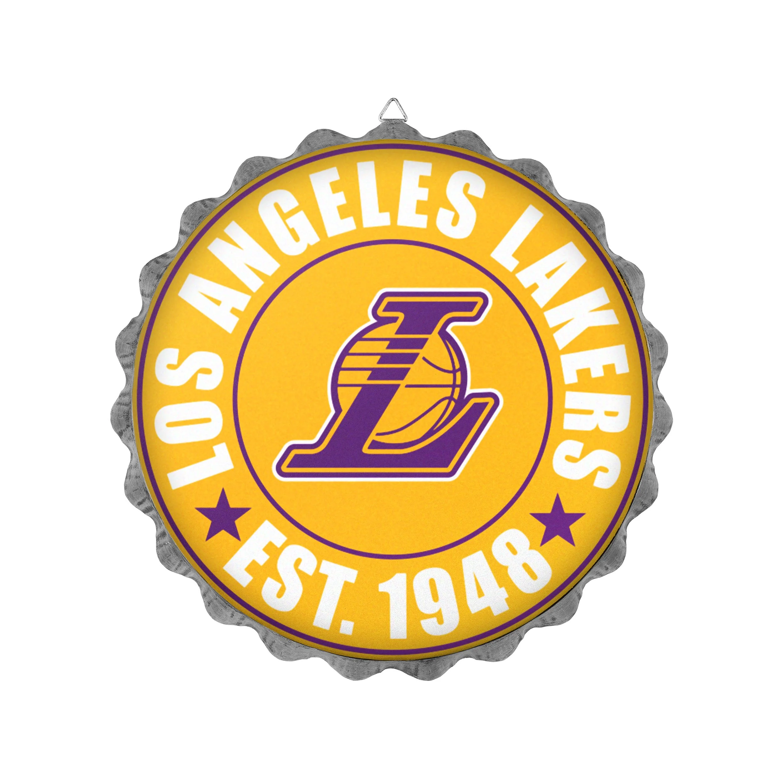 Los Angeles Lakers NBA Bottle Cap Wall Sign - Image 2