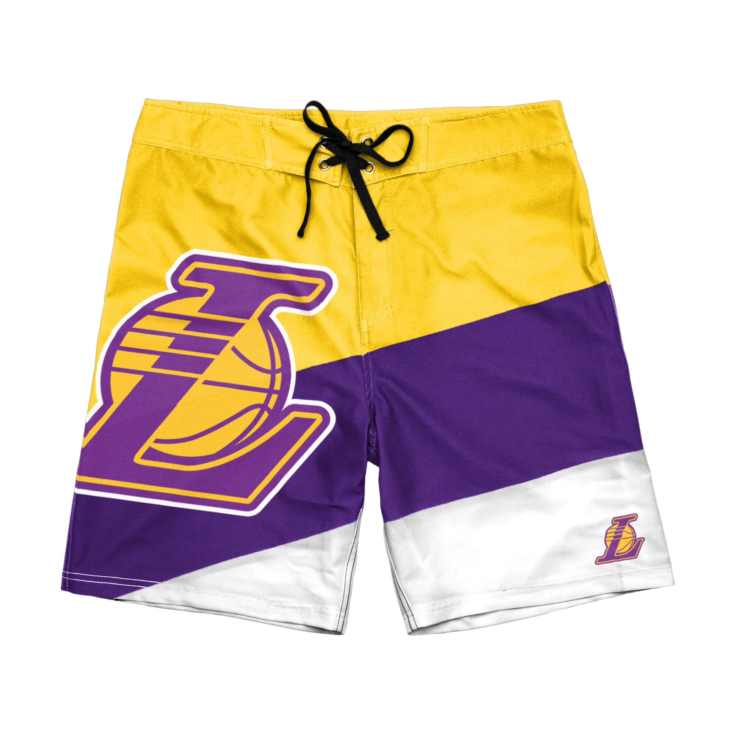 Los Angeles Lakers NBA Mens Color Dive Boardshorts - Image 3