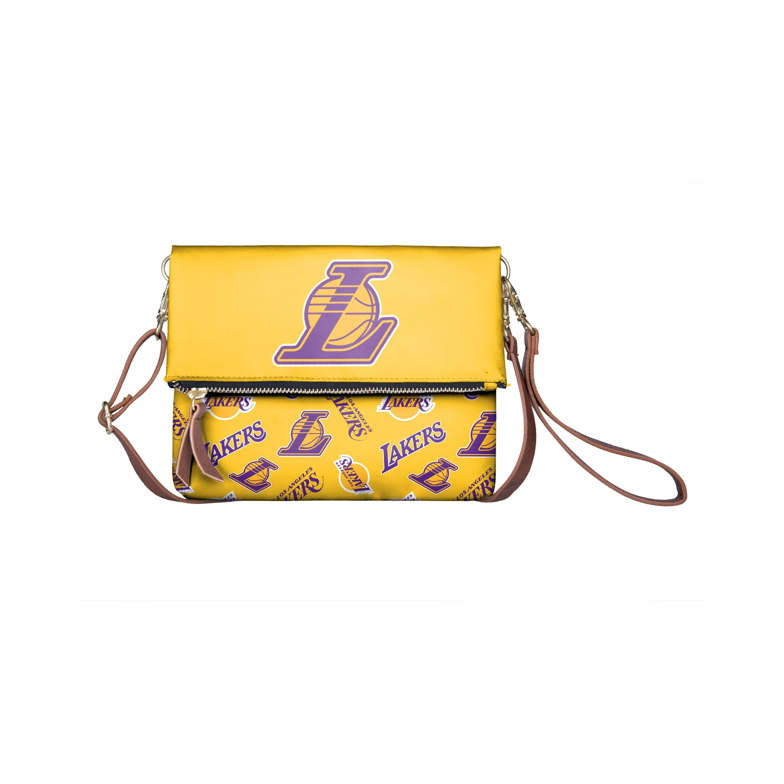 Los Angeles Lakers NBA Printed Collection Foldover Tote Bag - Image 2