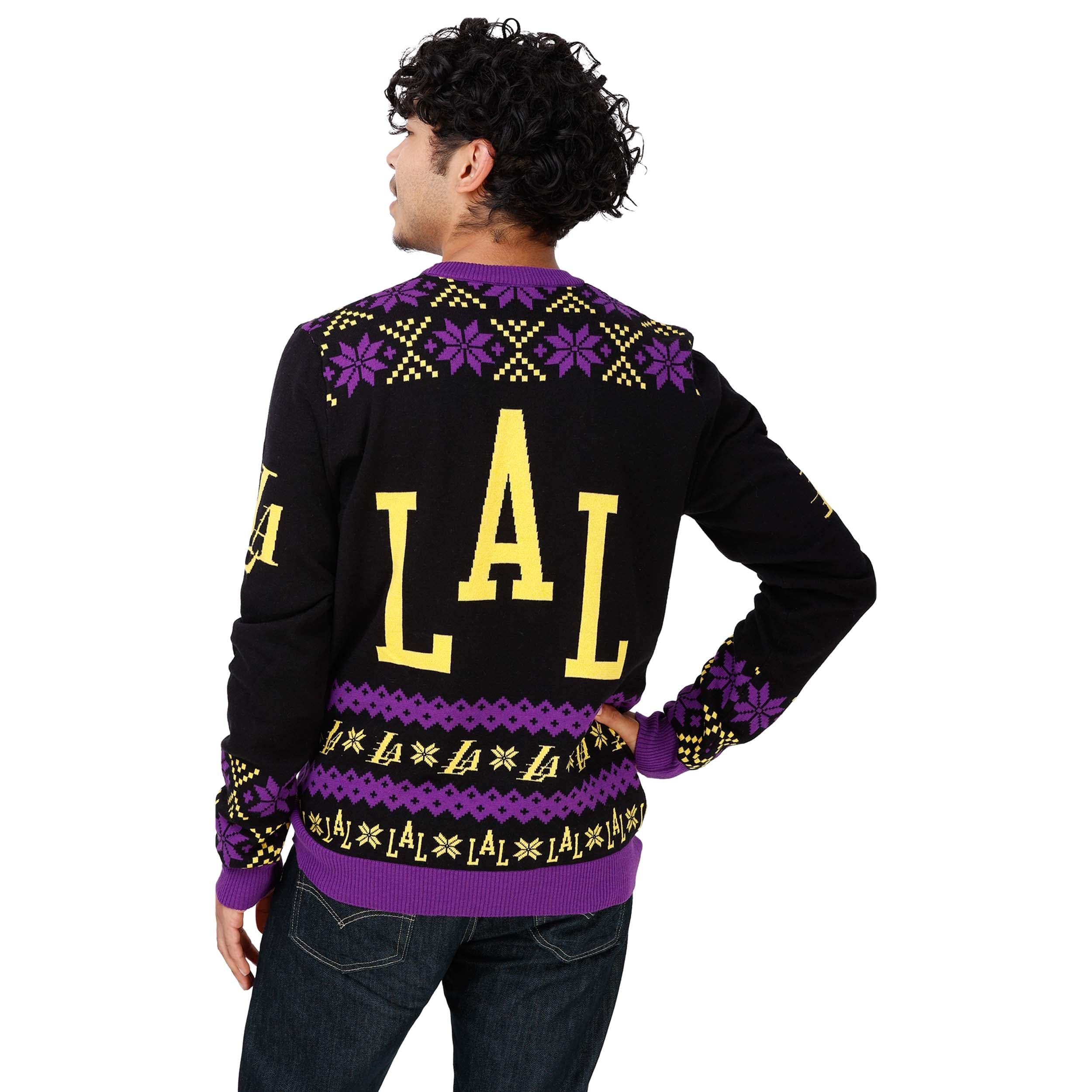 Los Angeles Lakers NBA Mens Thematic Knit Sweater - Image 2