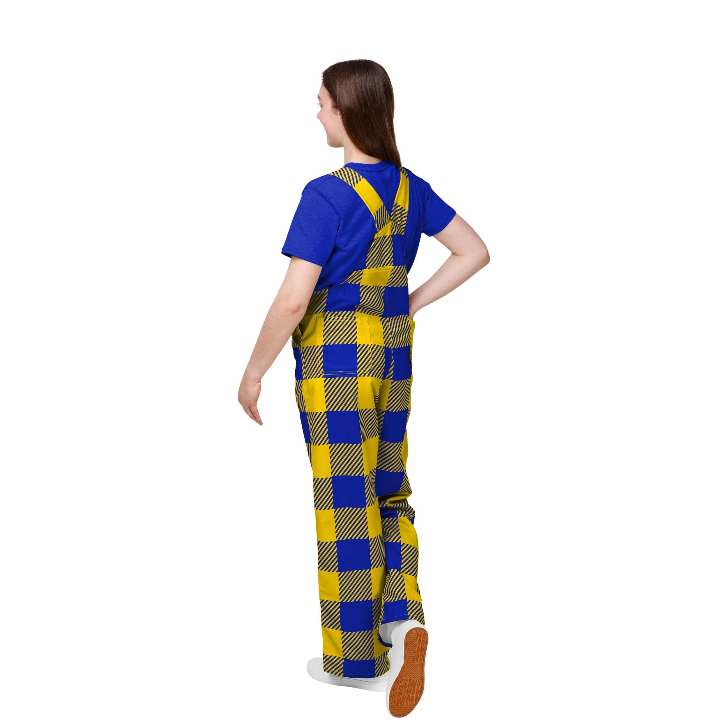 Los Angeles Rams NFL Youth Plaid Bib Overalls - Image 2