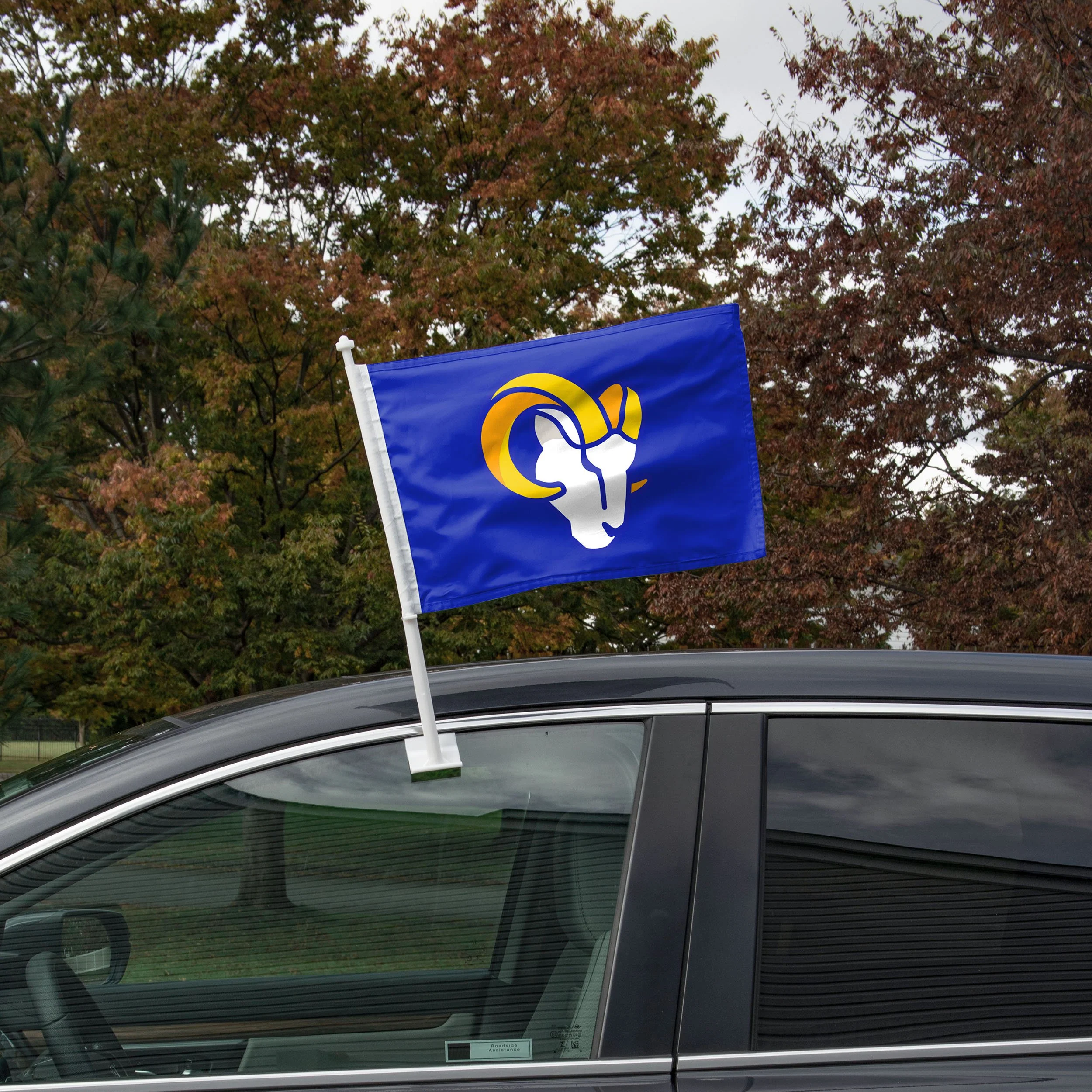 Los Angeles Rams NFL 2 Pack Solid Car Flag - Image 2