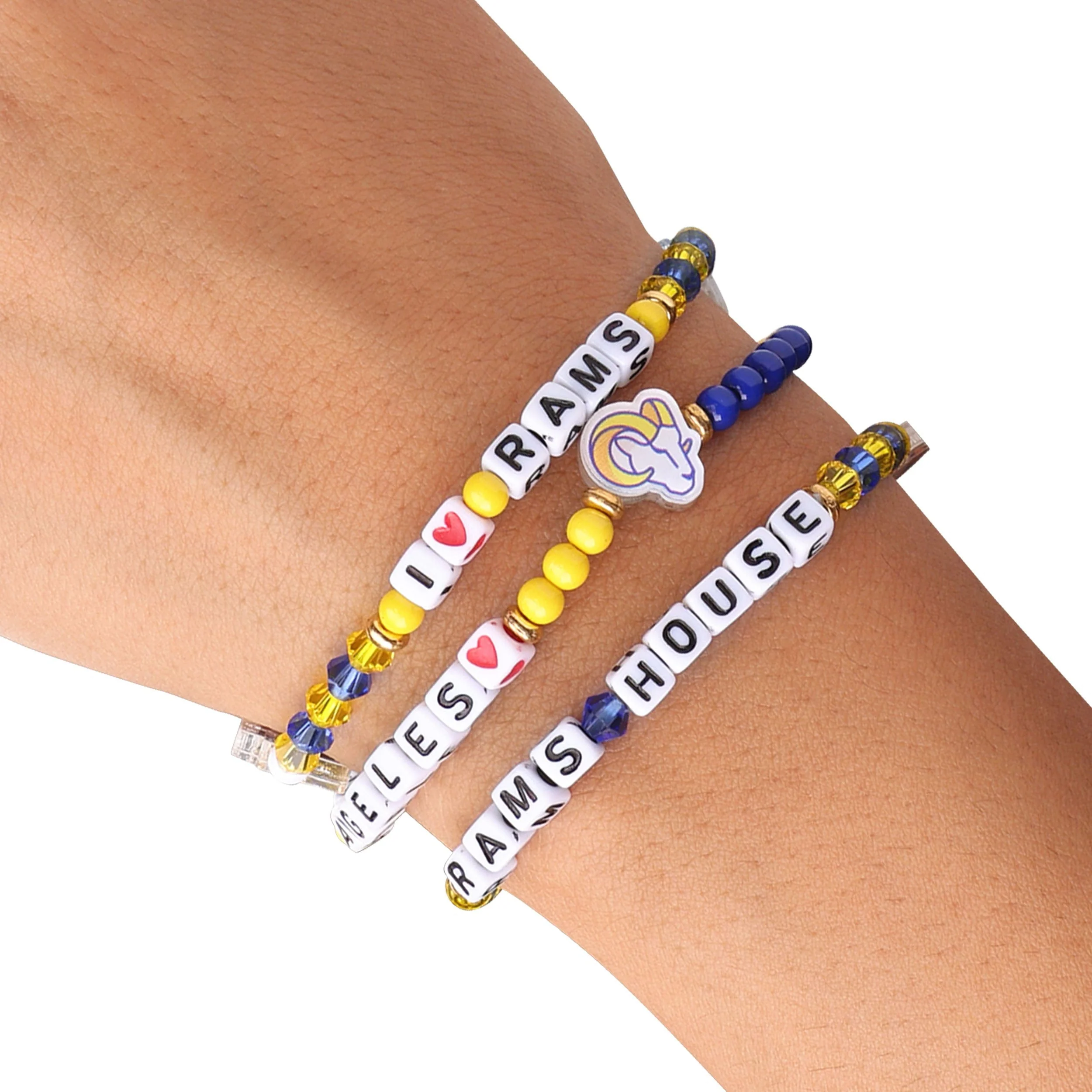 Los Angeles Rams NFL 3 Pack Friendship Bracelet - Image 4
