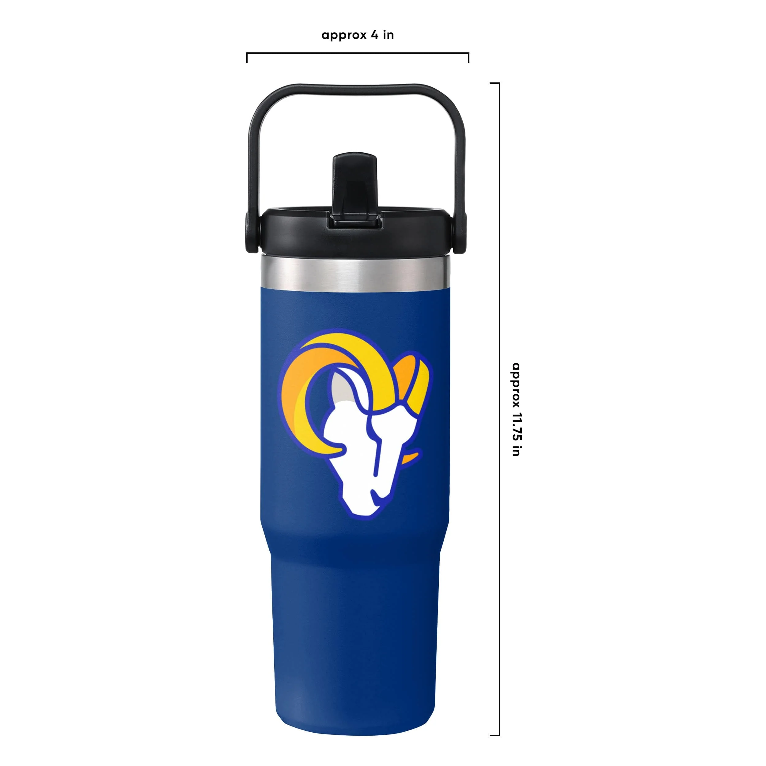 Los Angeles Rams NFL 30 oz Straw Tumbler - Image 5