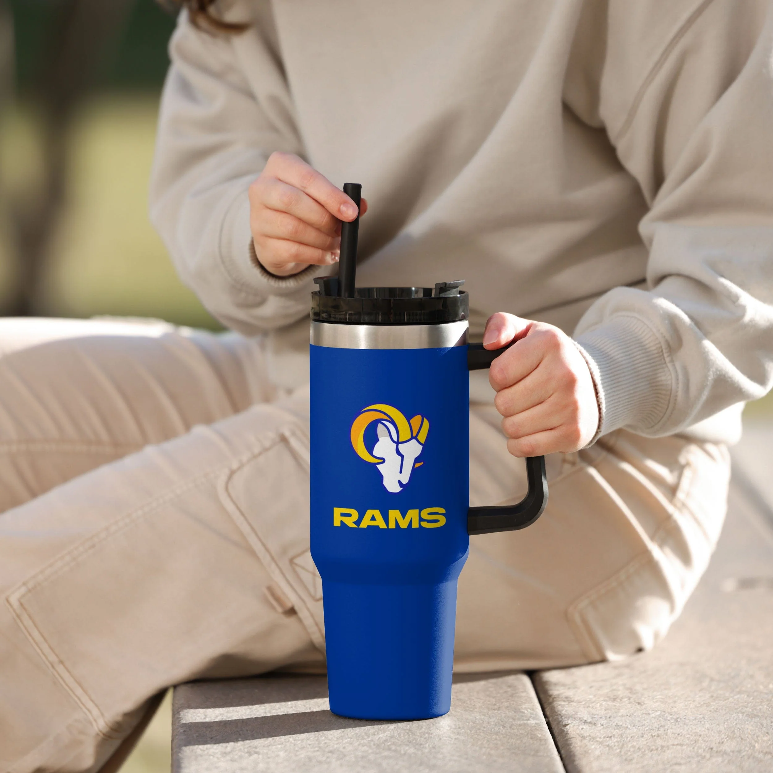 Los Angeles Rams NFL 40 oz XL Tumbler - Image 4