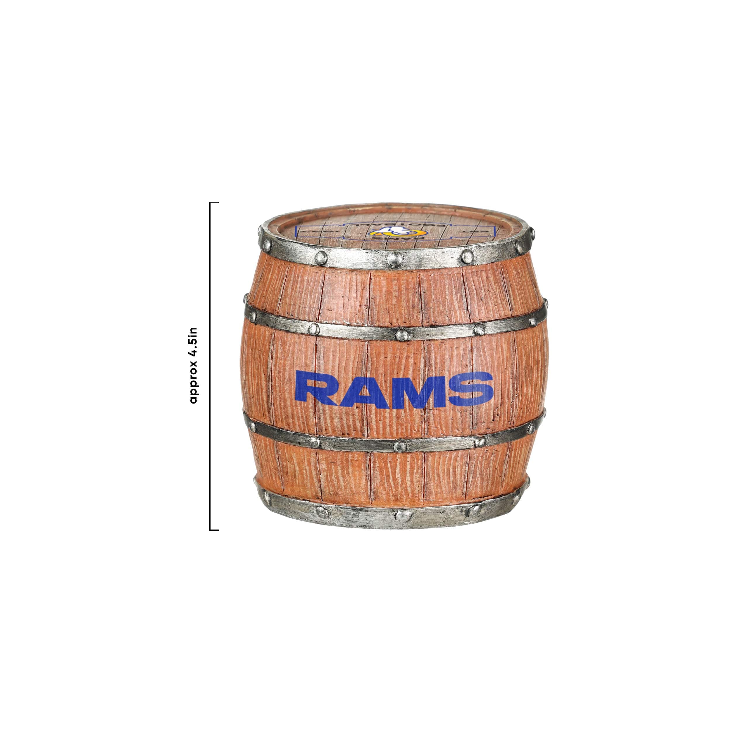 Los Angeles Rams NFL 5 Pack Barrel Coaster Set - Image 4
