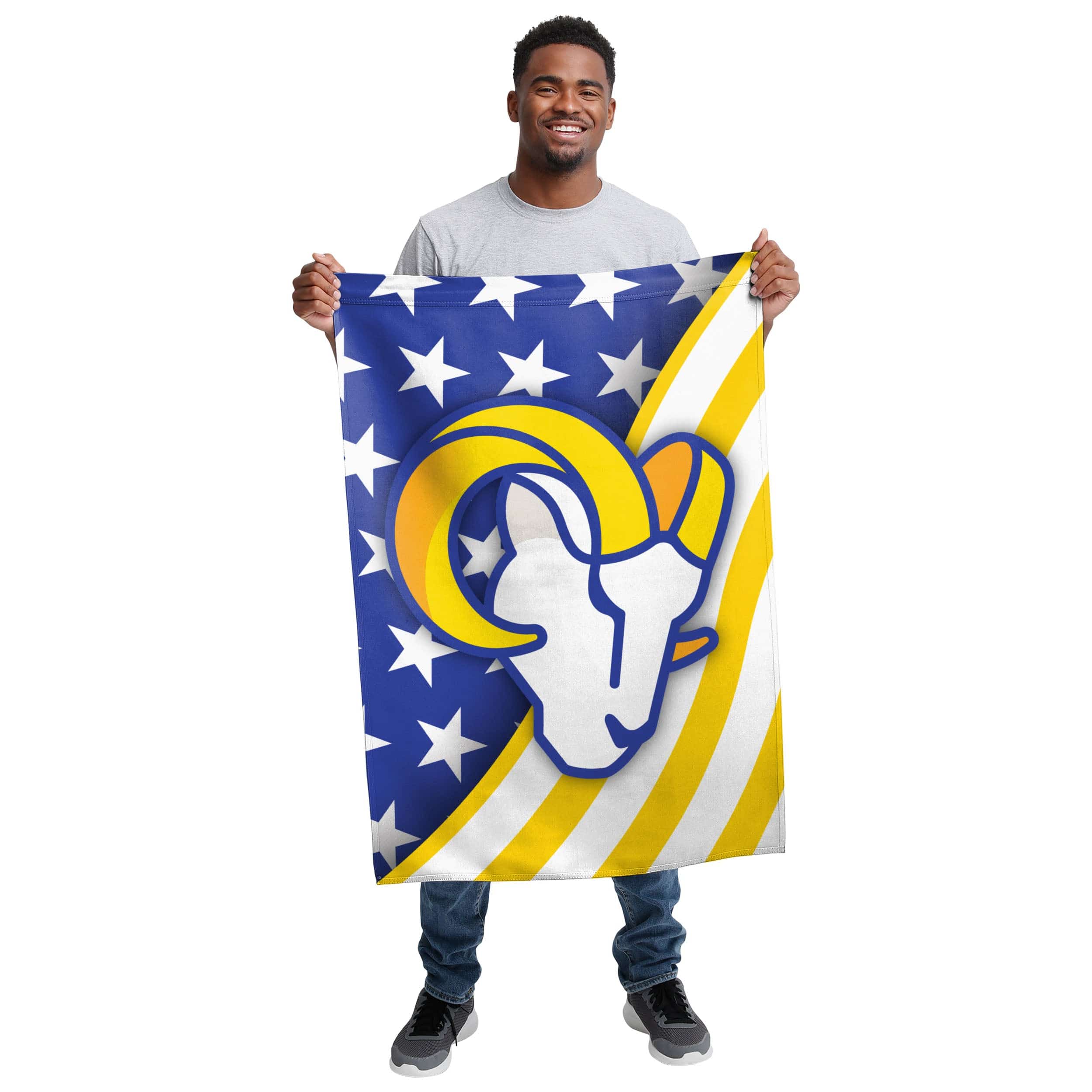 Los Angeles Rams NFL Americana Vertical Flag - Image 2
