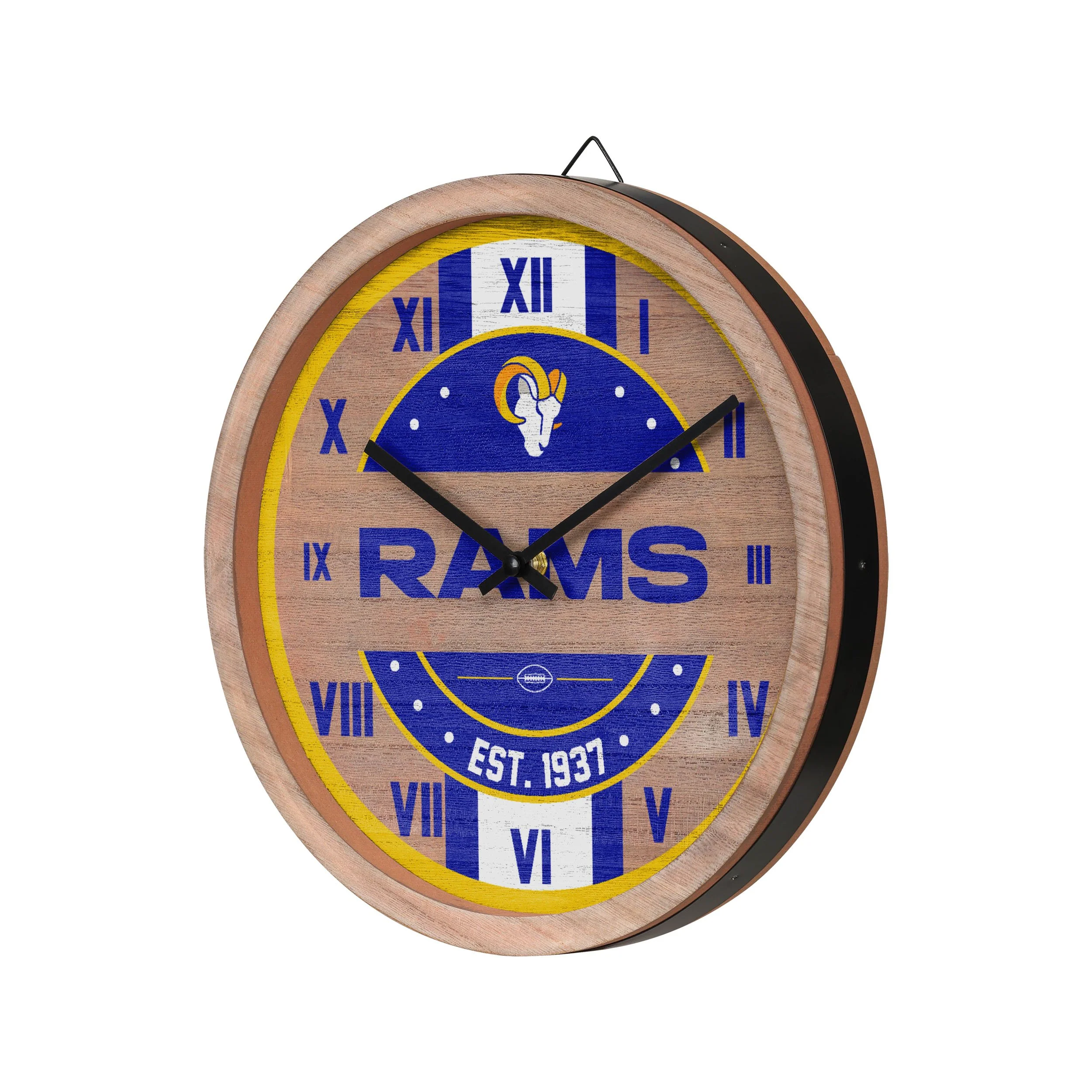 Los Angeles Rams NFL Barrel Wall Clock - Image 2