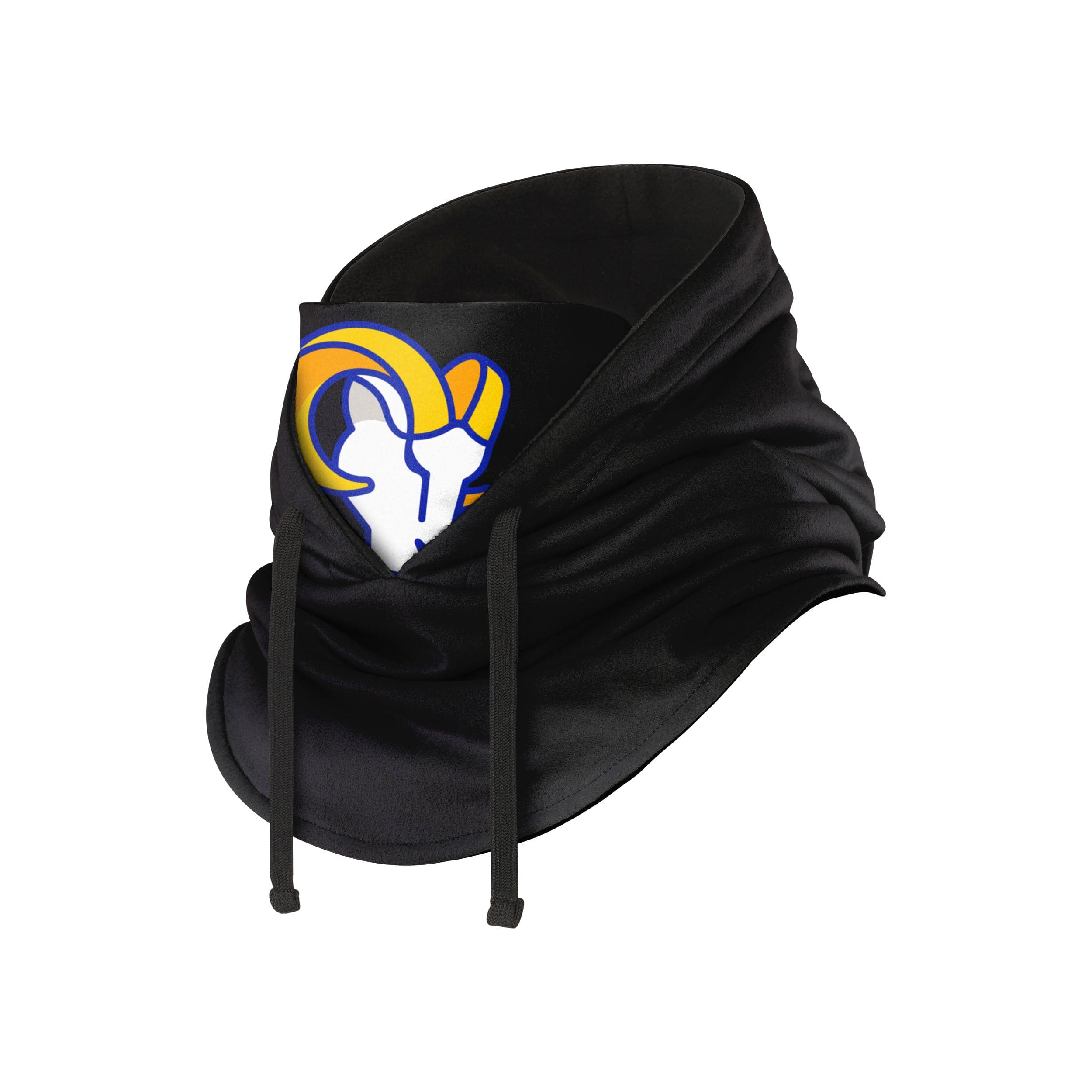 Los Angeles Rams NFL Black Drawstring Hooded Gaiter - Image 2